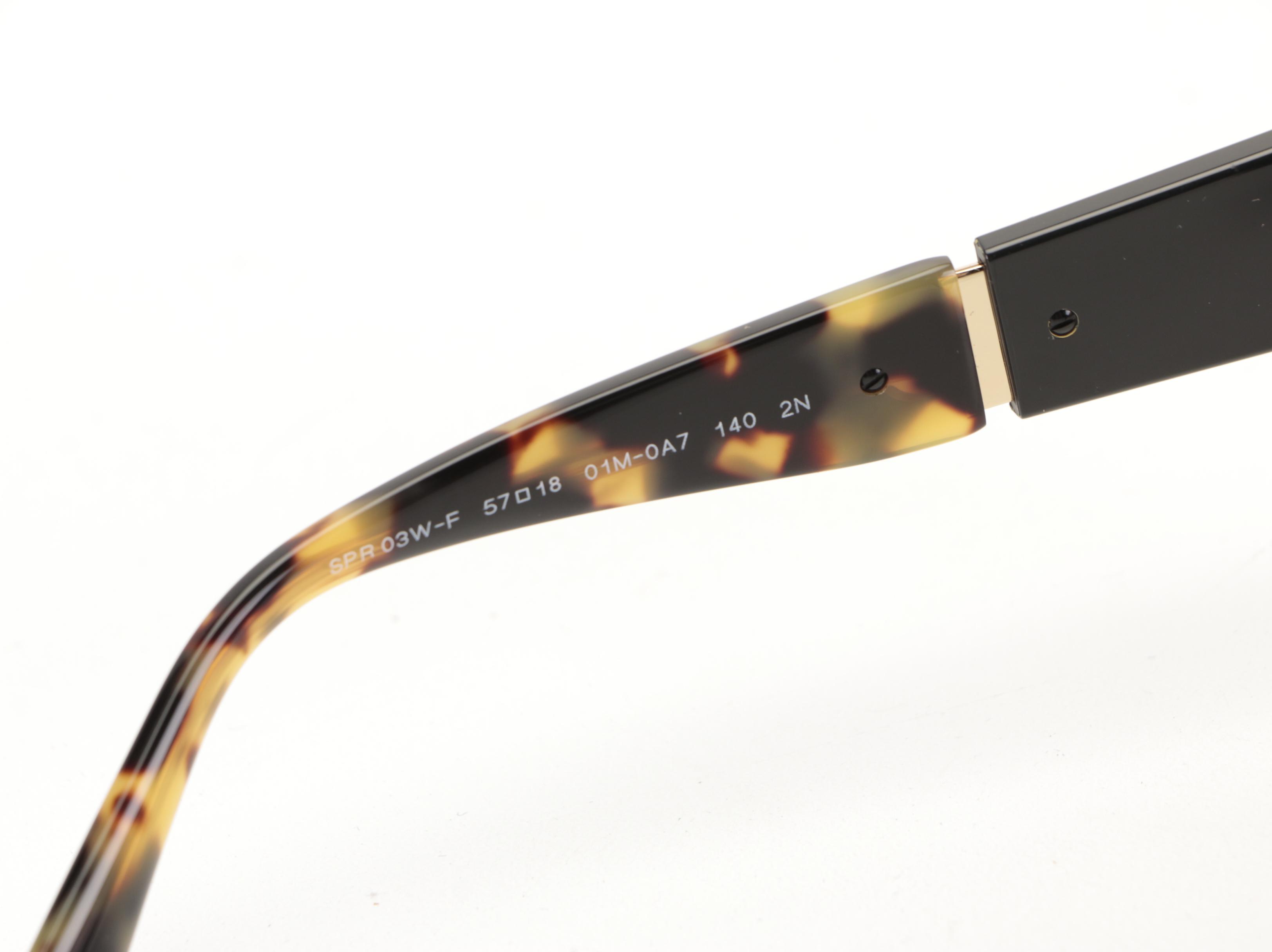 Prada SPR03W-F Modified Cat Eye Sunglasses with Case and Box