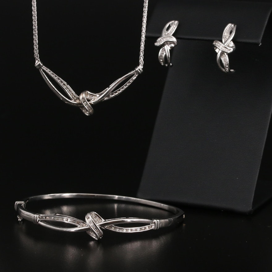 Sterling Diamond Jewelry Selection