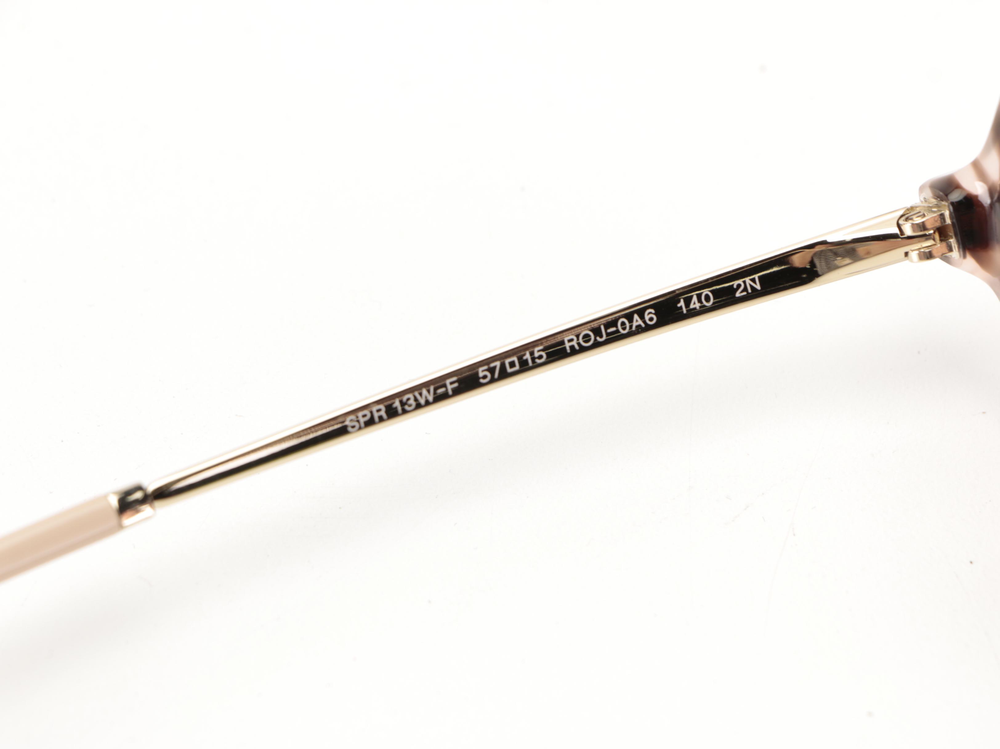 Prada SPR13W-F Aviator Sunglasses with Case and Box