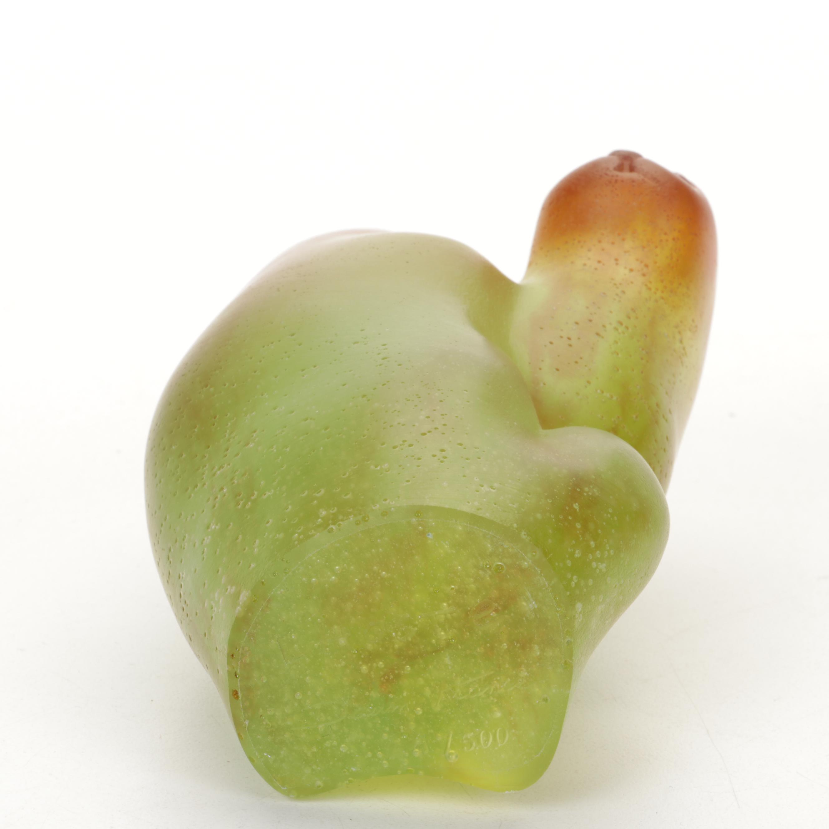 Daum Crystal Cat Figurine by Claude L'hoste