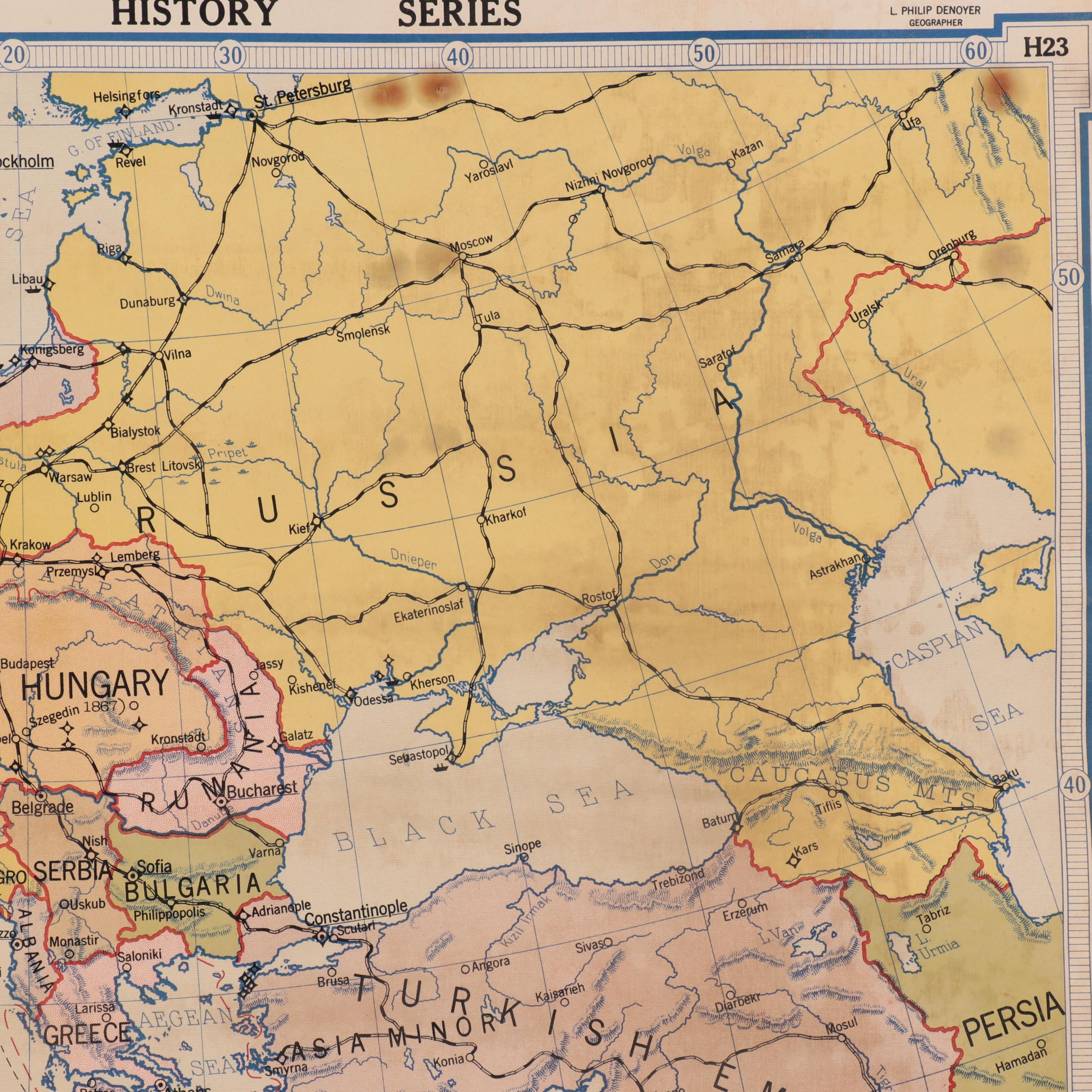 Denoyer-Geppert Co. School Map of Europe, 1928–1929