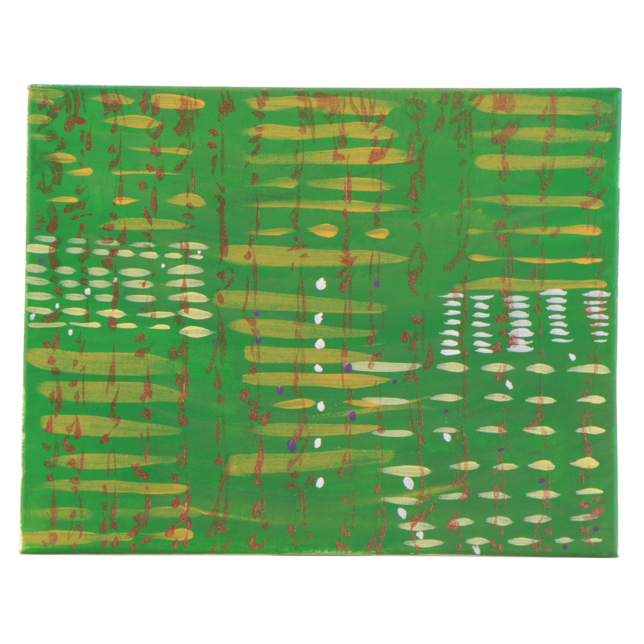 Parvaneh Torkamani Acrylic Painting "Mystical Calculations"