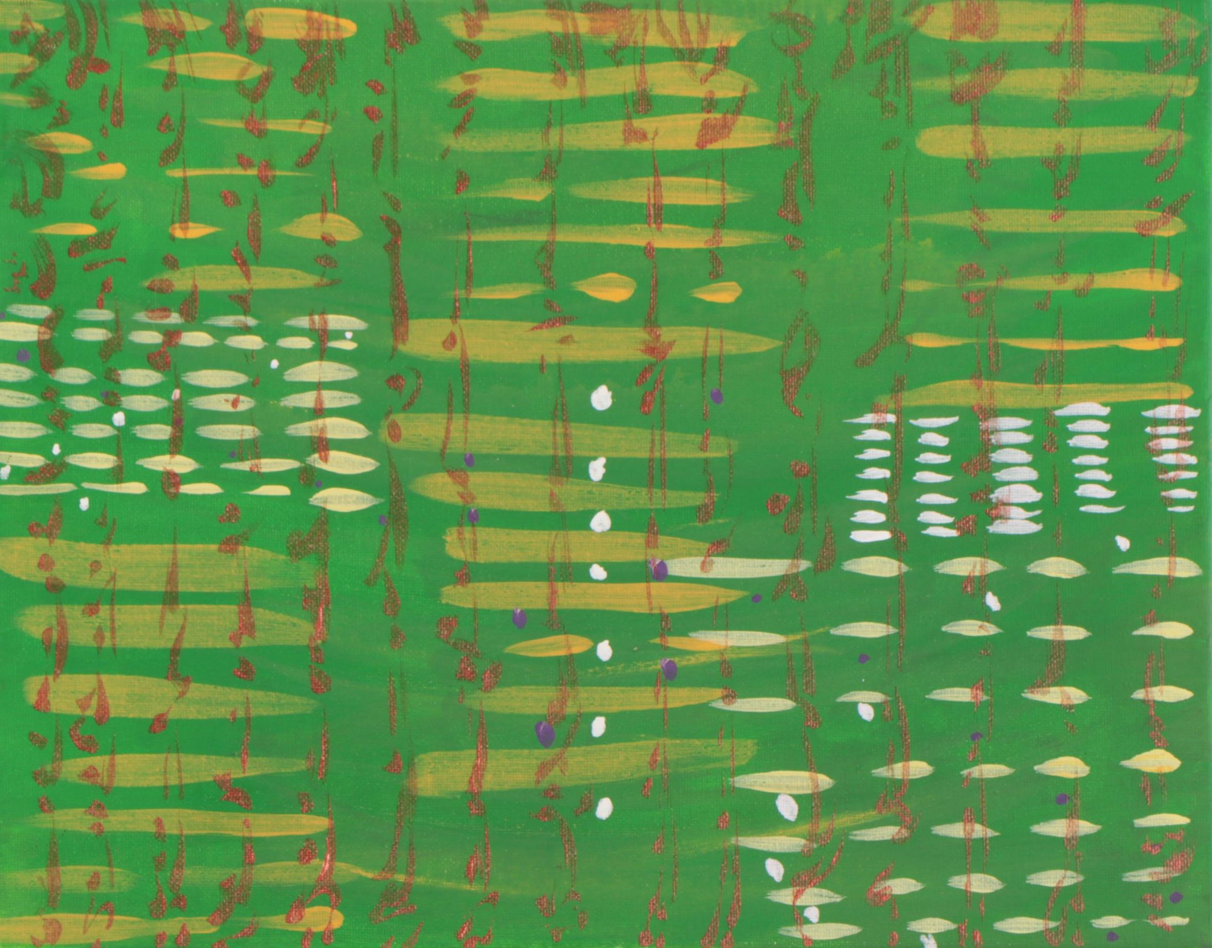 Parvaneh Torkamani Acrylic Painting "Mystical Calculations"