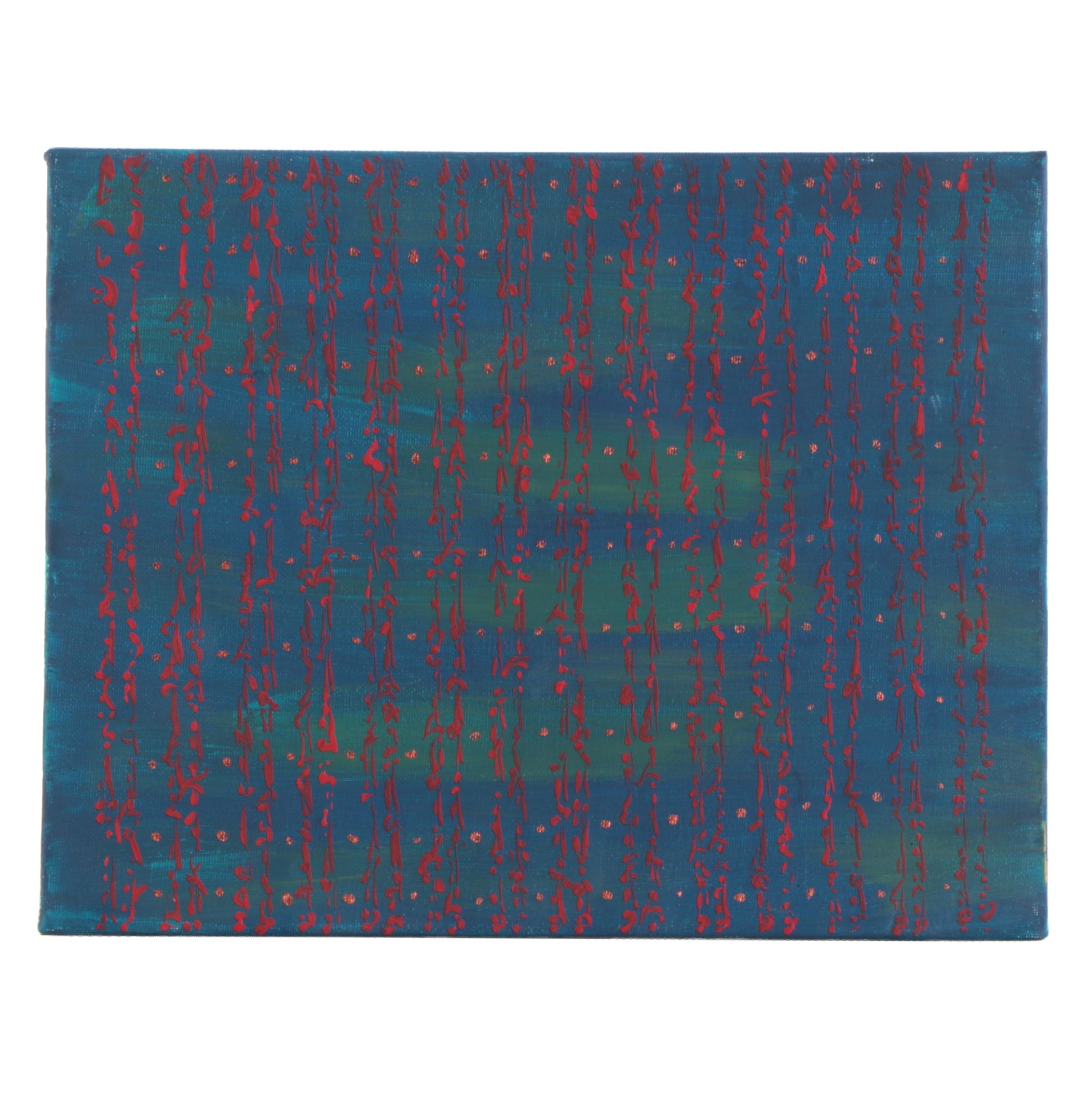 Parvaneh Torkamani Acrylic Painting "A Crime of Beauty"