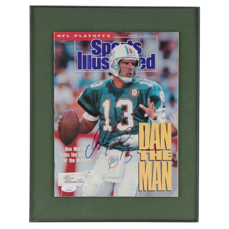 1991 Dan Marino Signed "Sports Illustrated" Magazine in Mat Frame