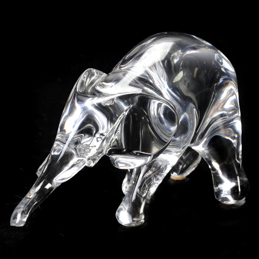 Baccarat "Tanganyika" Crystal Elephant Figurine