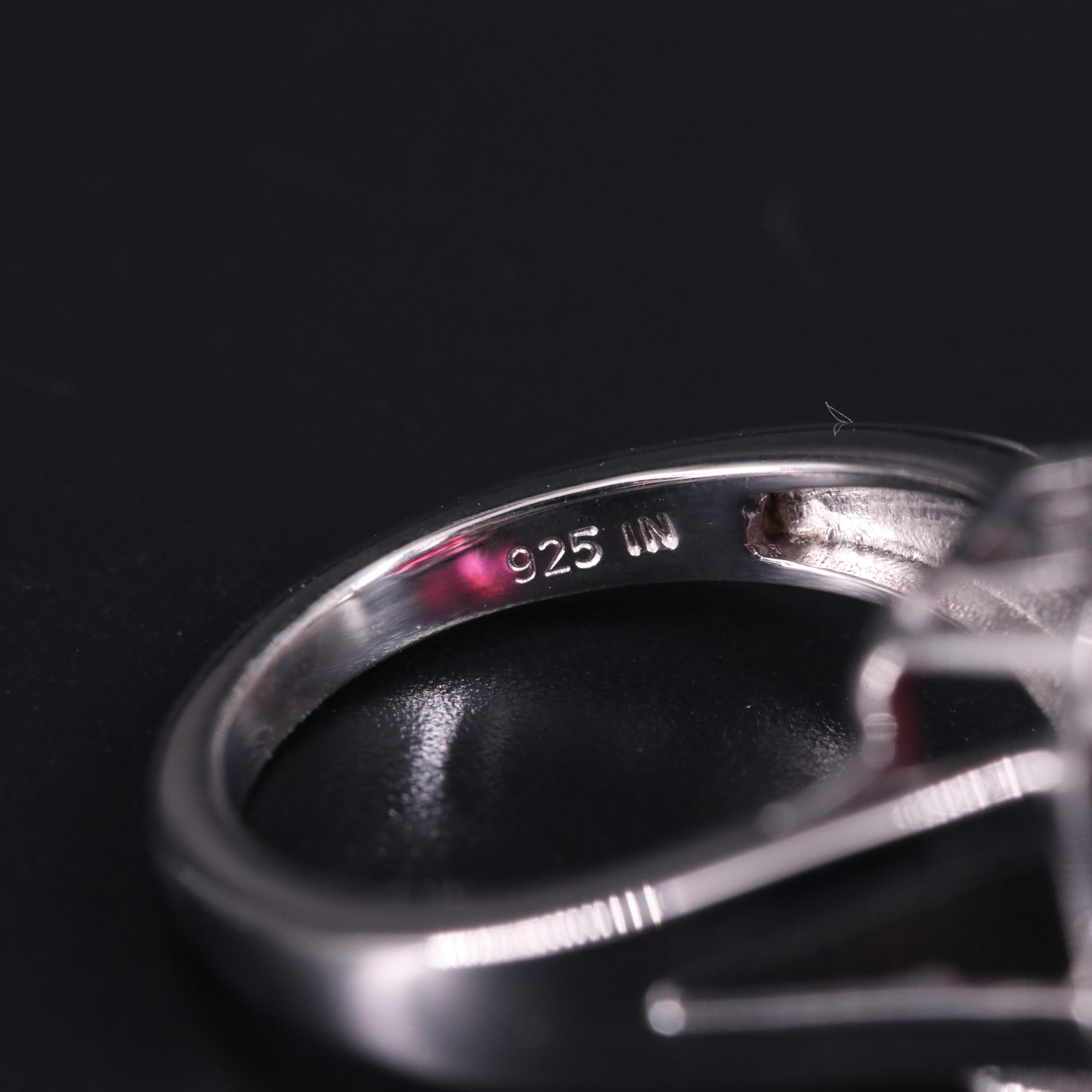 Sterling Silver Ring Trio Including Gemstones