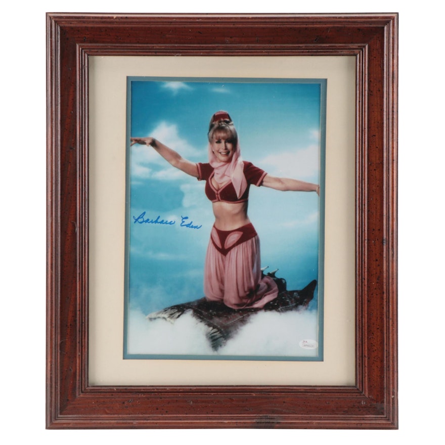 Barbara Eden Signed "I Dream of Jeannie" Giclée in Mat Frame