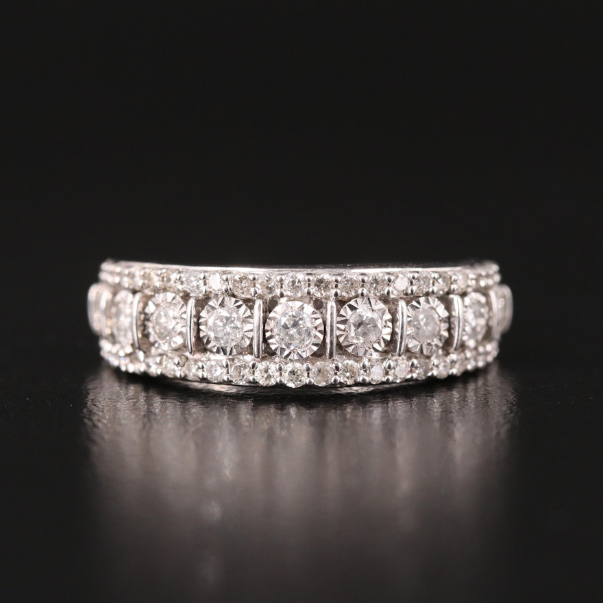 Sterling and Diamond Band