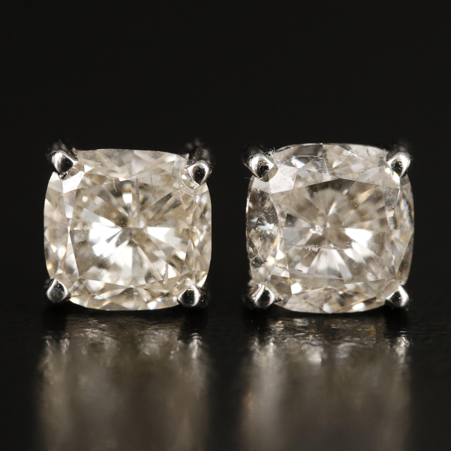 14K 3.77 CTW Lab Grown Diamond Stud Earrings