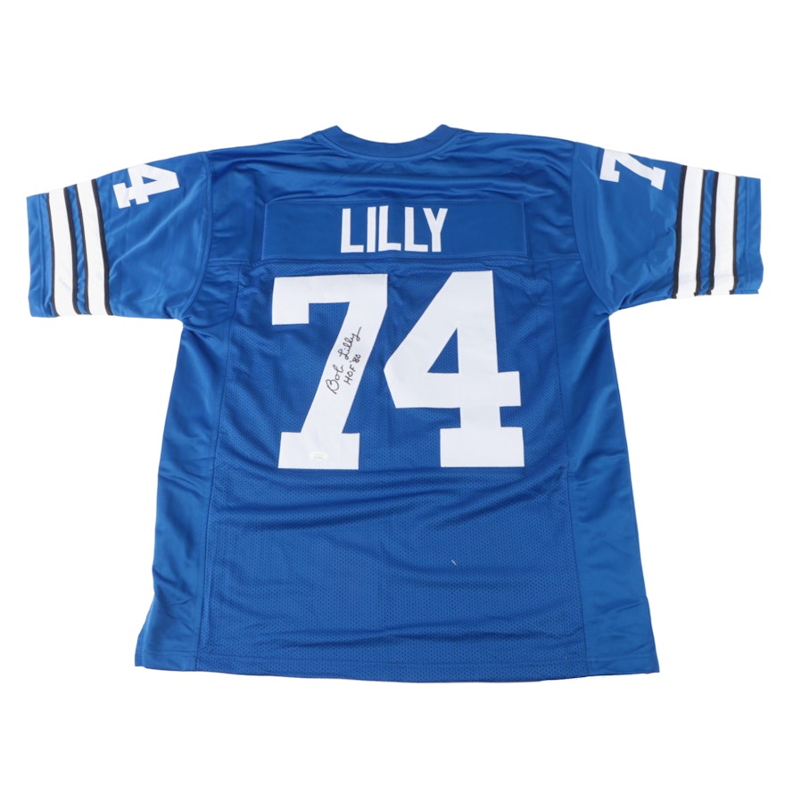 Dallas Cowboys Bob Lilly Signed Football Jersey