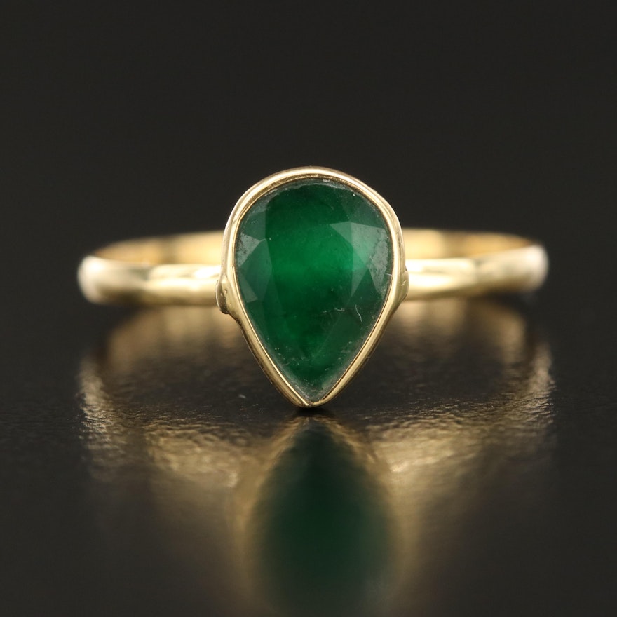 14K Emerald Ring