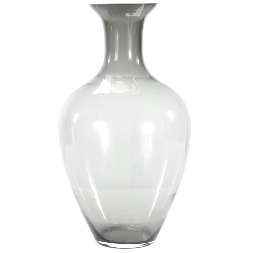 DK Living Contemporary Smoked Glass Floor Vase