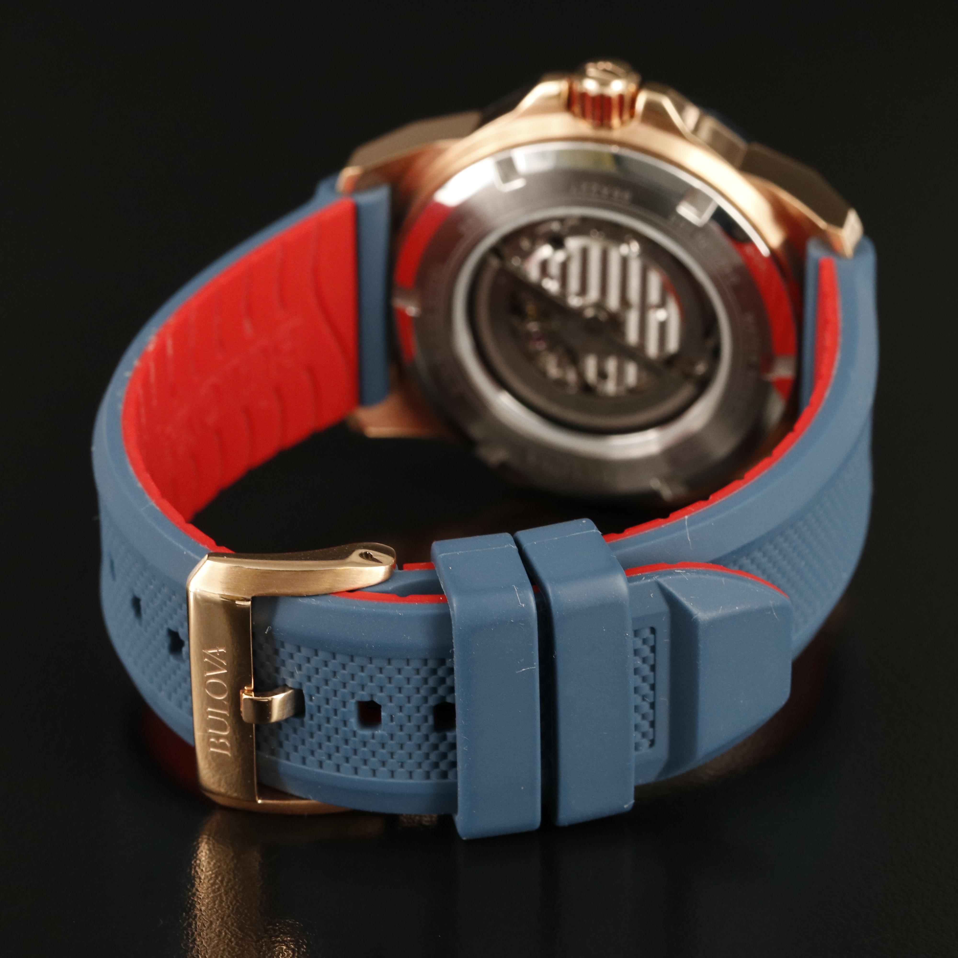 Bulova Marine Star Rose Gold Tone Watch