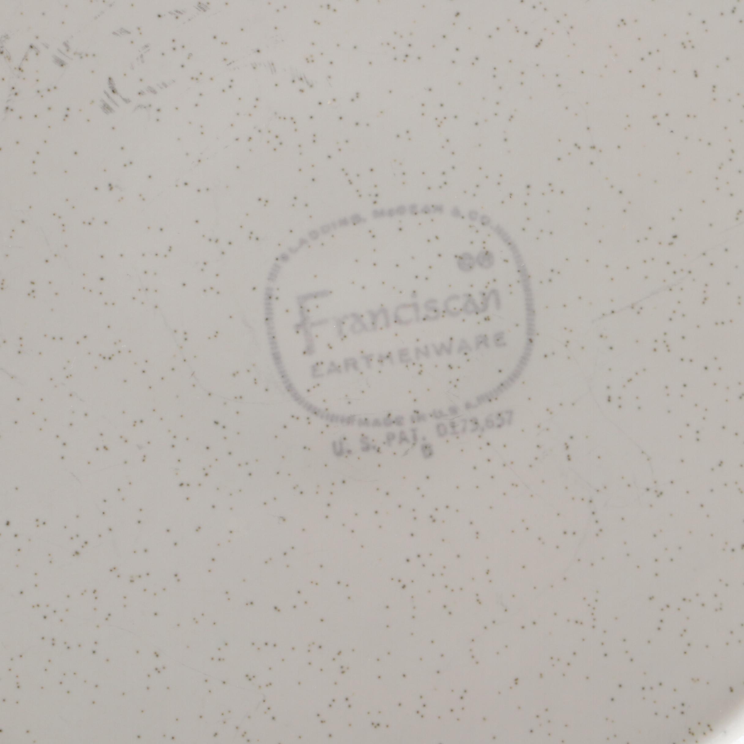 Franciscan "Starburst" Earthenware Dinnerware, Mid-20th Century