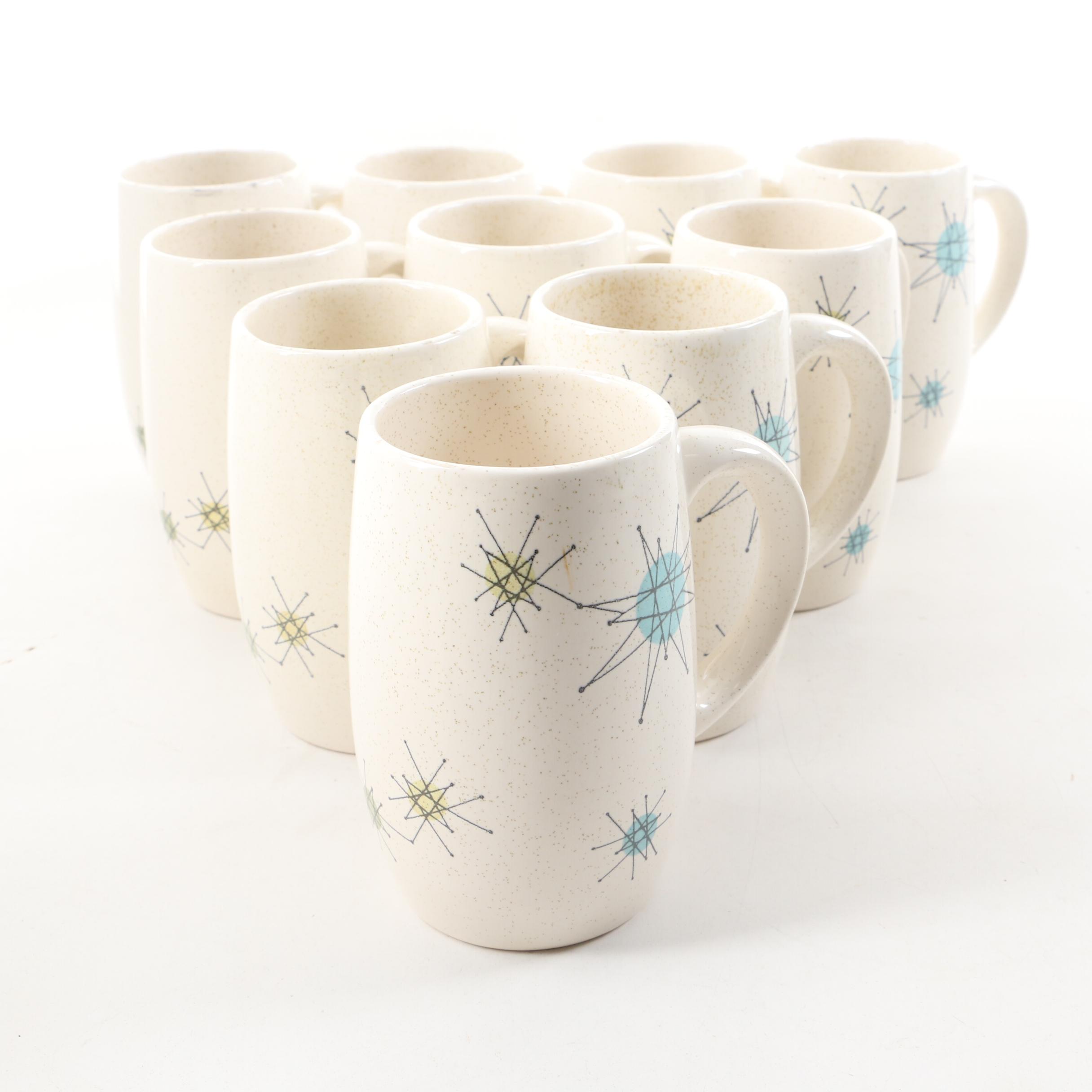 Franciscan "Starburst" Earthenware Dinnerware, Mid-20th Century