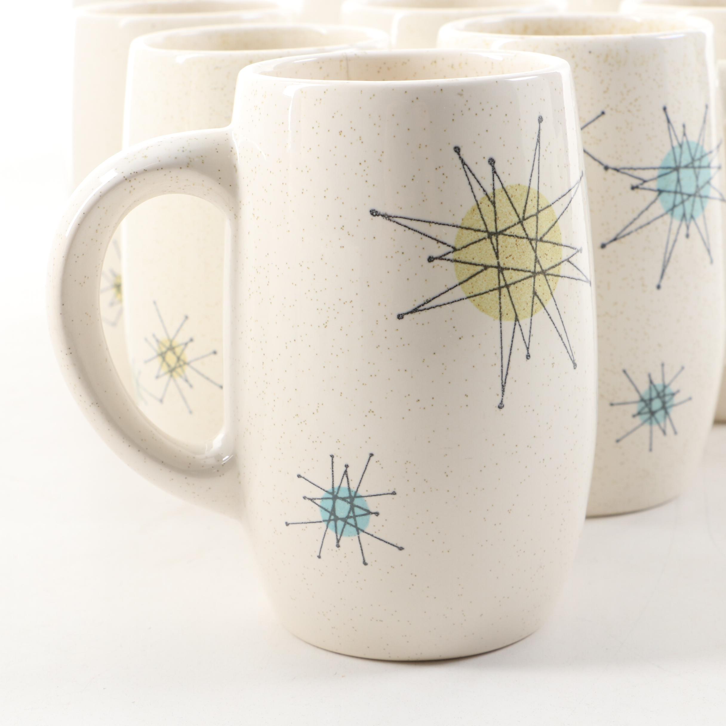 Franciscan "Starburst" Earthenware Dinnerware, Mid-20th Century