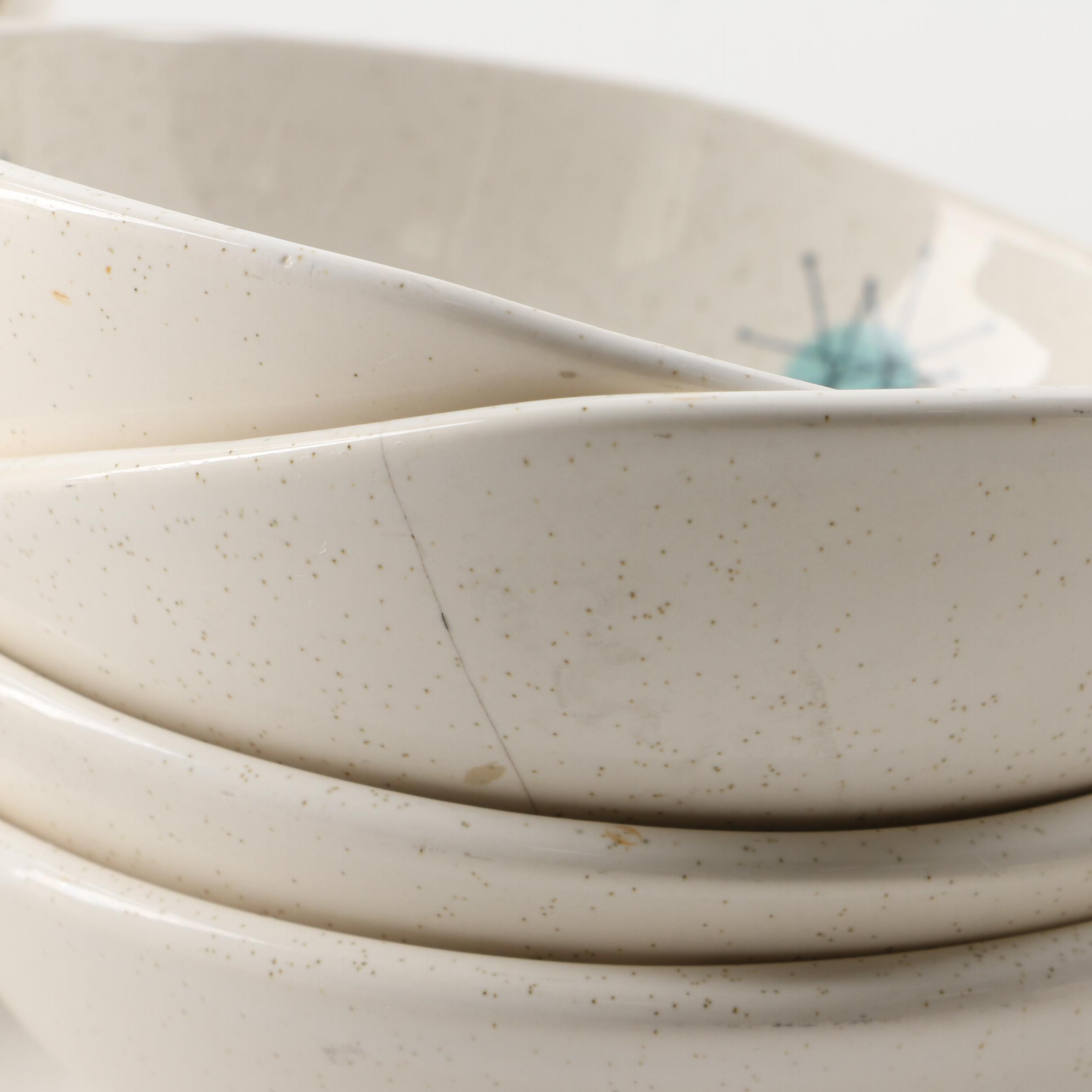 Franciscan "Starburst" Earthenware Dinnerware, Mid-20th Century