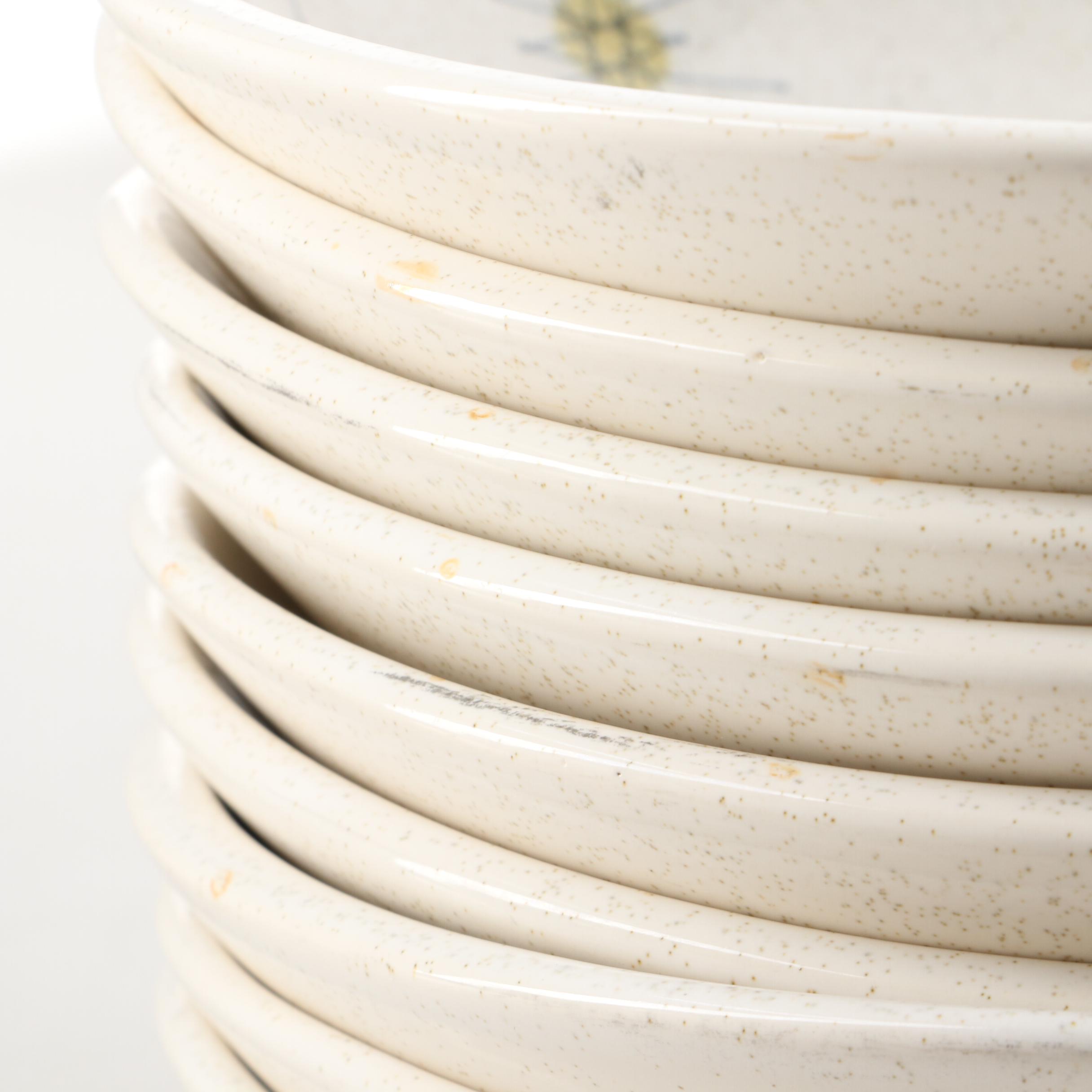 Franciscan "Starburst" Earthenware Dinnerware, Mid-20th Century