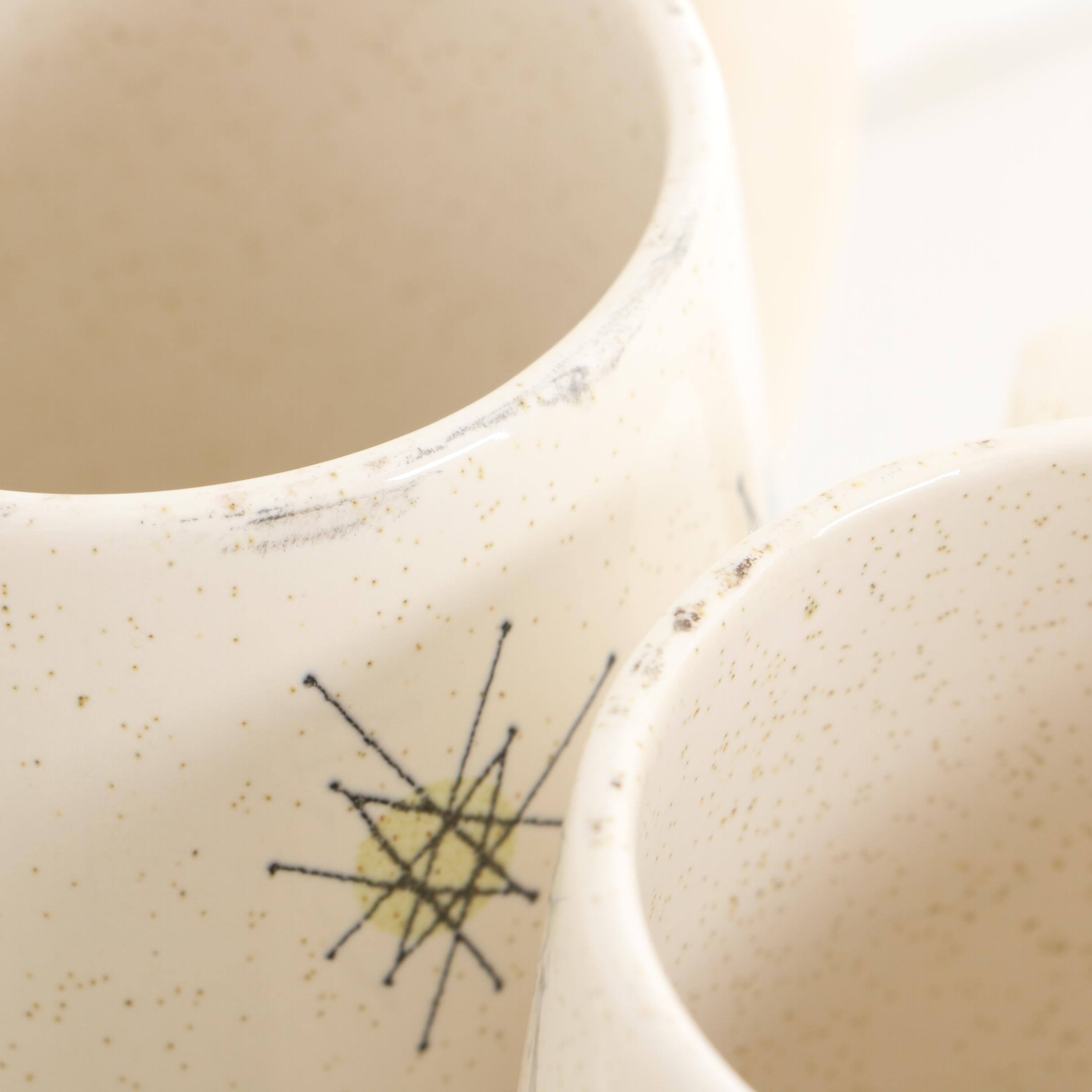 Franciscan "Starburst" Earthenware Dinnerware, Mid-20th Century