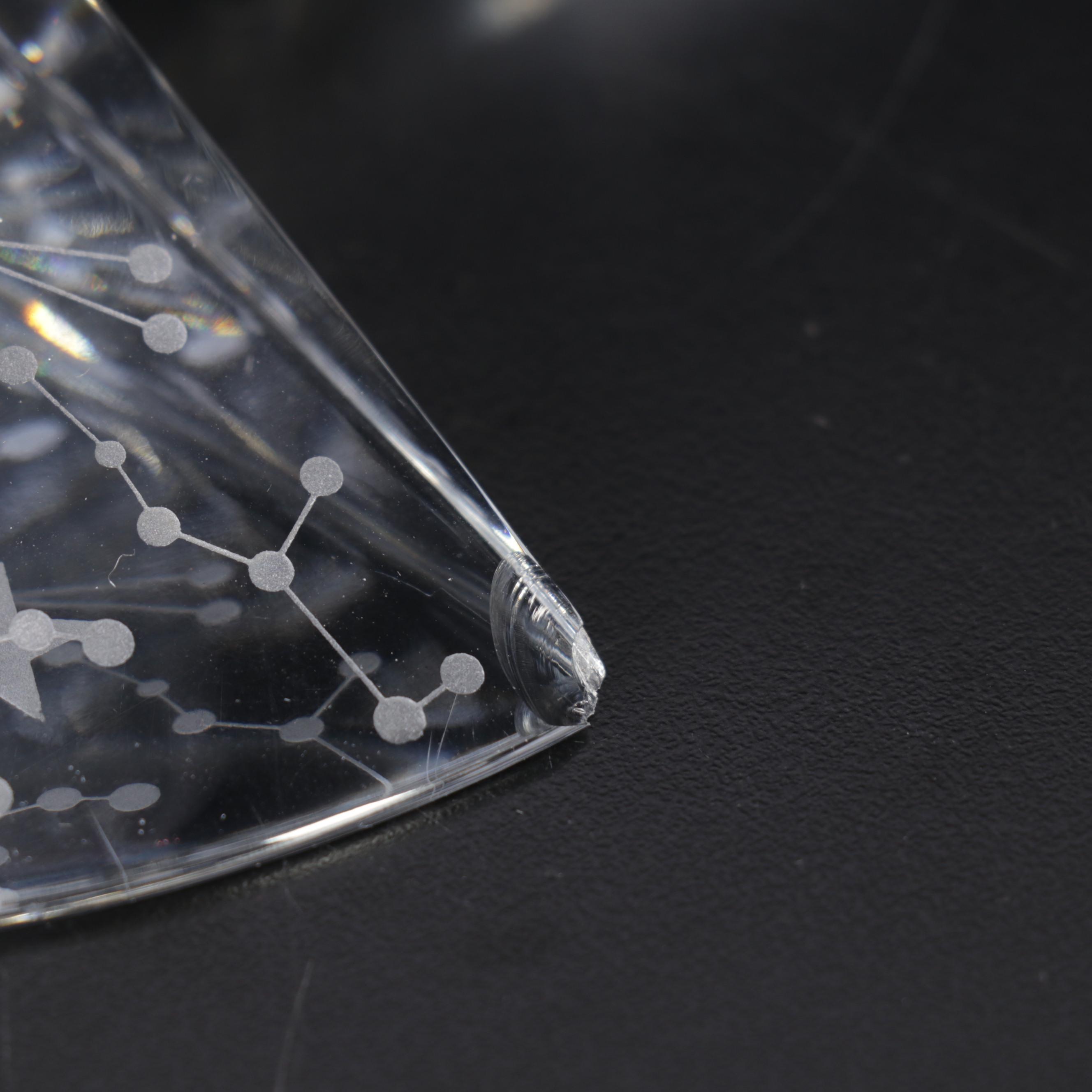 Baccarat Crystal Stars with Other Crystal Constellation Paperweight