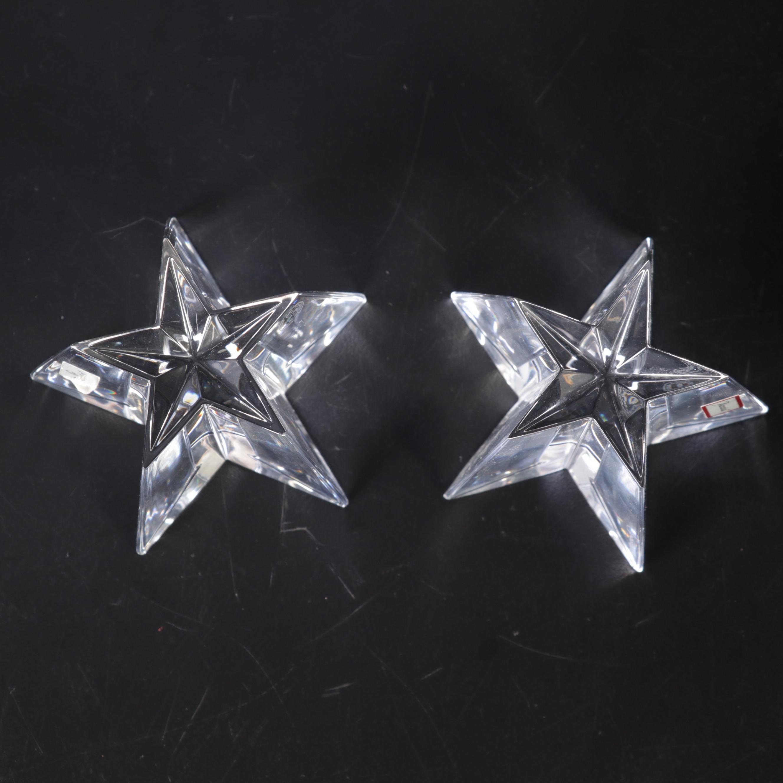 Baccarat Crystal Stars with Other Crystal Constellation Paperweight