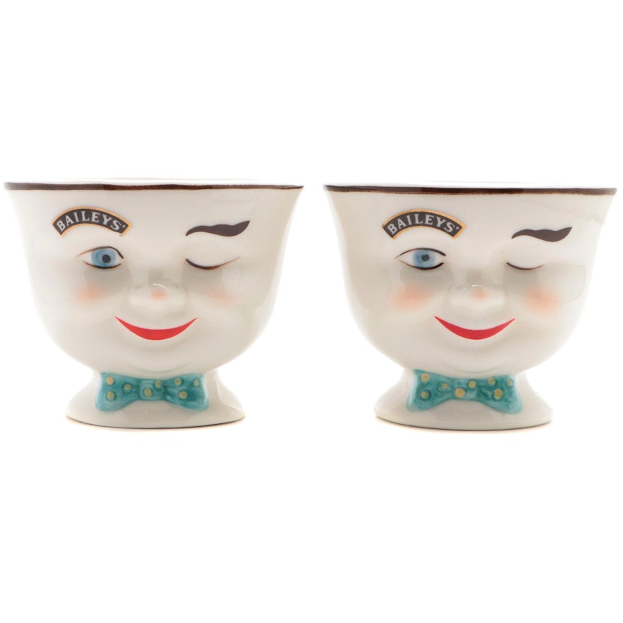 Bailey's Limited Edition Ceramic Face Coffee Mugs, 1996