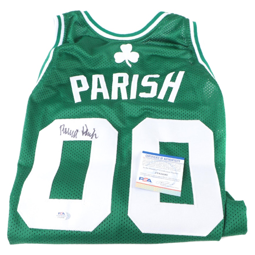 Boston Celtics Robert Parish Signed Basketball Jersey