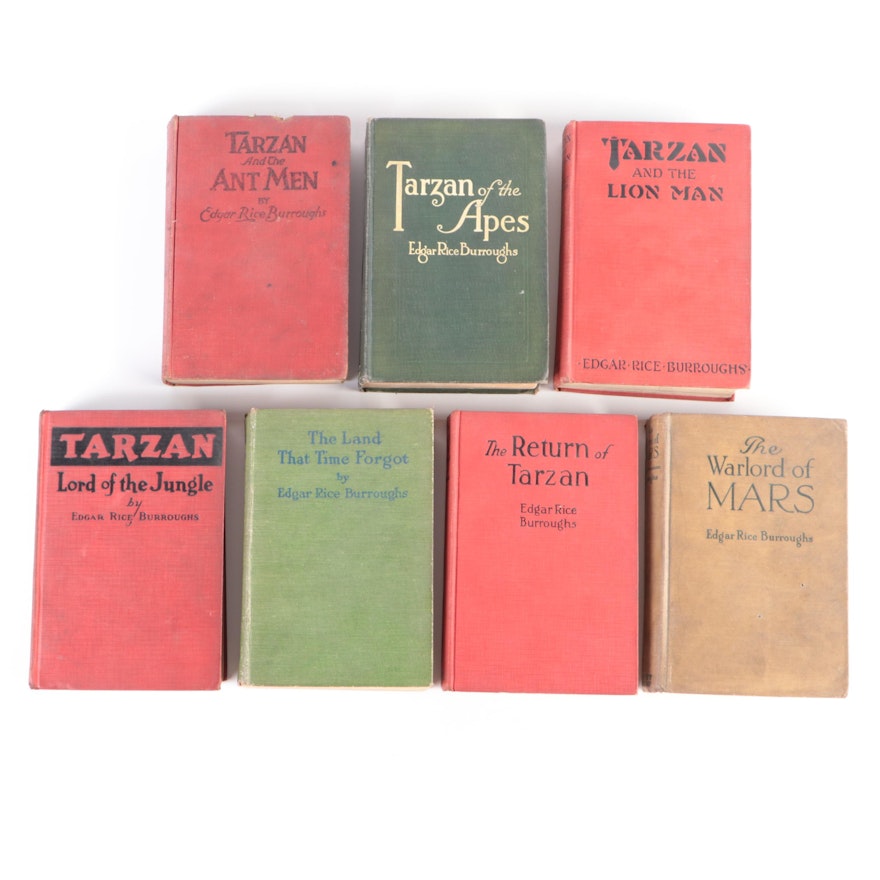 "Tarzan of the Apes" and Other Books by Edgar Rice Burroughs