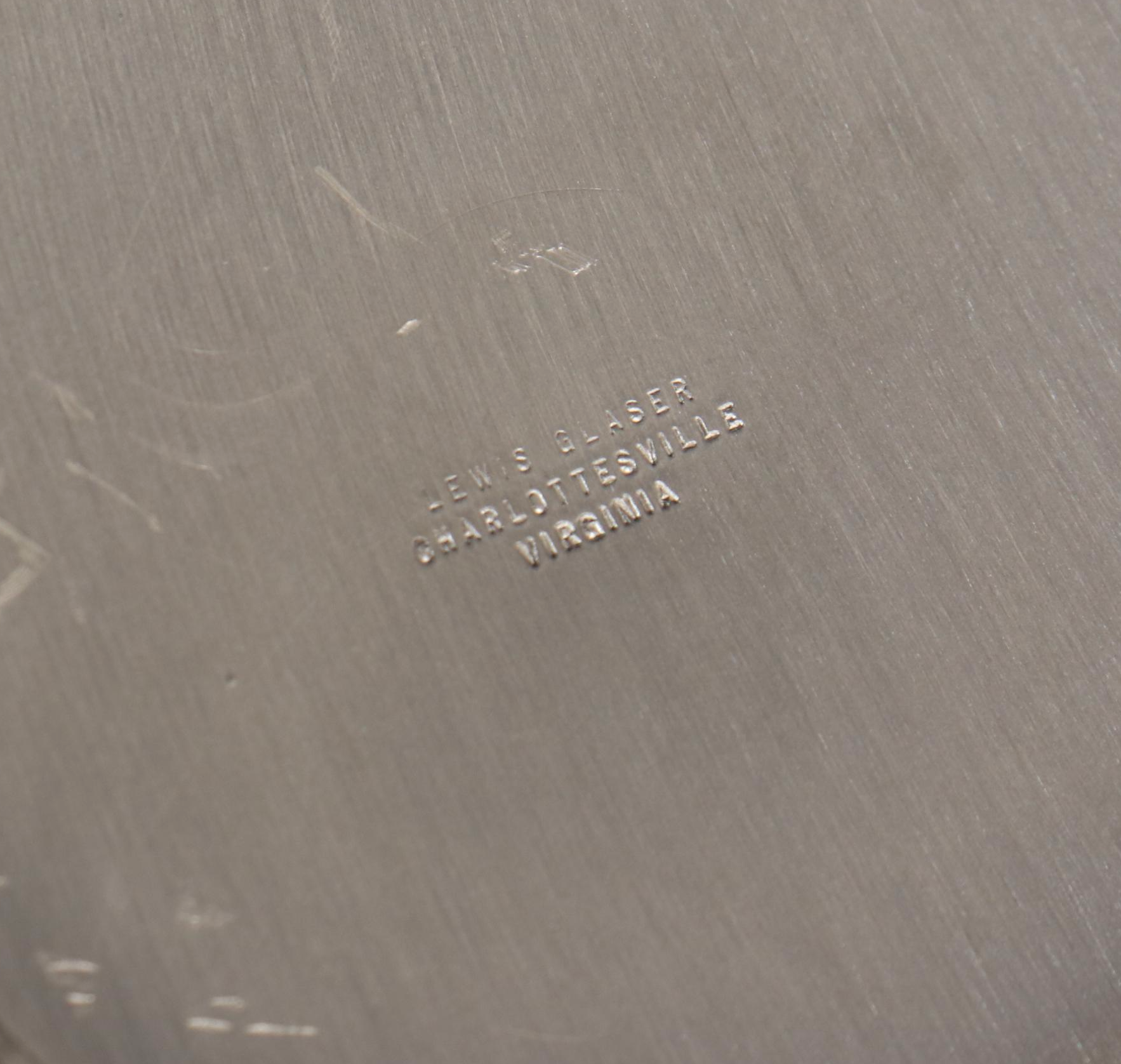 Lewis Glaser Hand-Cut Goose Quill Pens and Silver Plate Inkwell