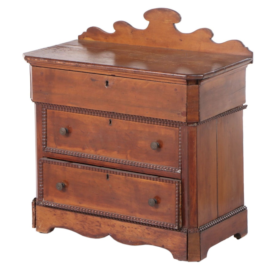 Early Victorian Miniature Three-Drawer Chest, Mid-19th Century
