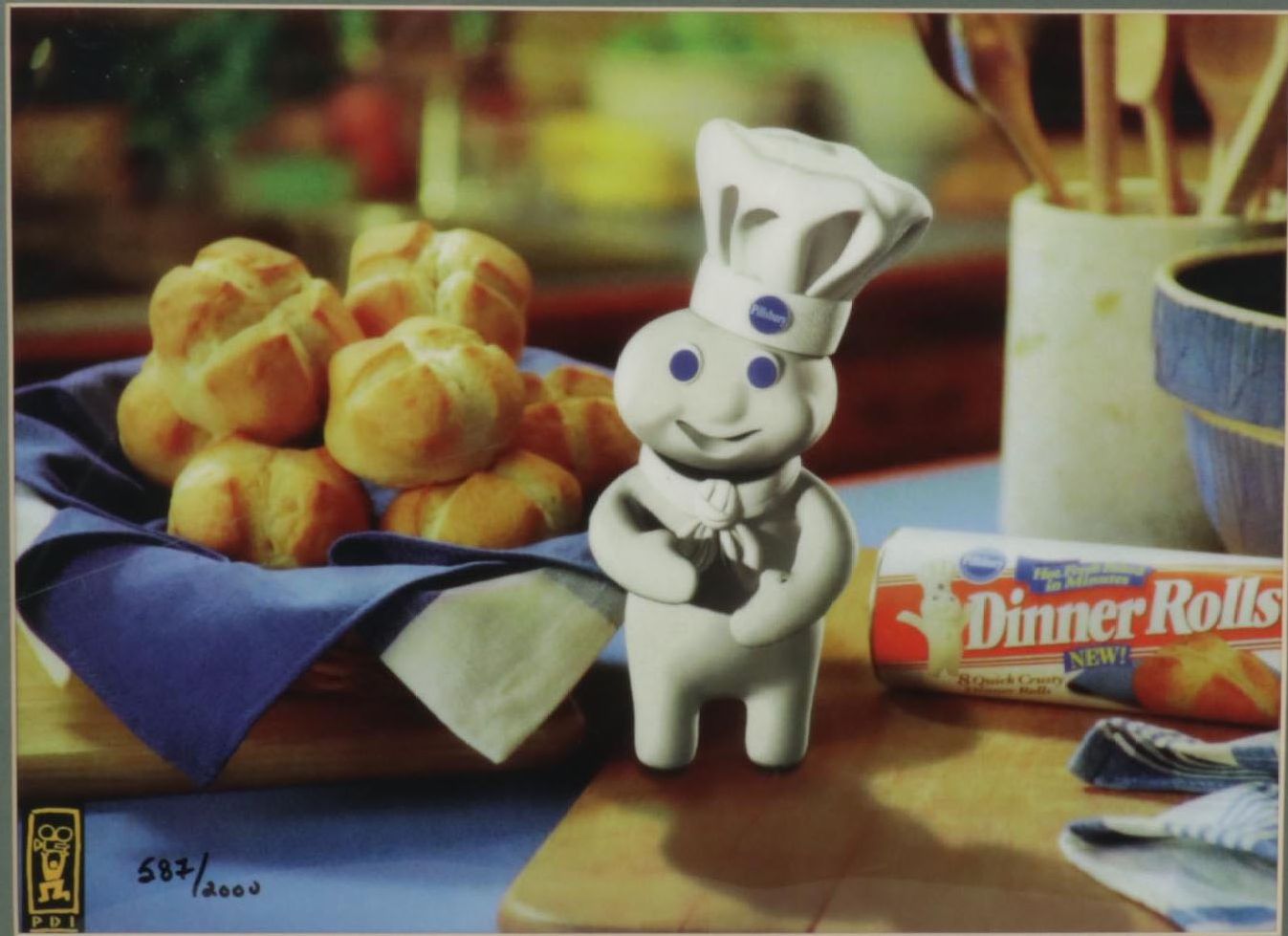 Pacific Data Images "Doughboy Breadbox" Giclée Animation Cel, Circa 1992