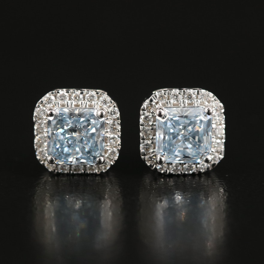 14K 1.38 CTW Lab Grown Diamond Stud Earrings