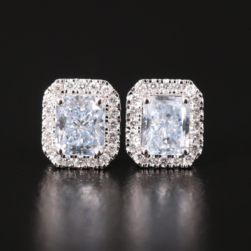 14K 1.30 CTW Lab Grown Diamond Earrings