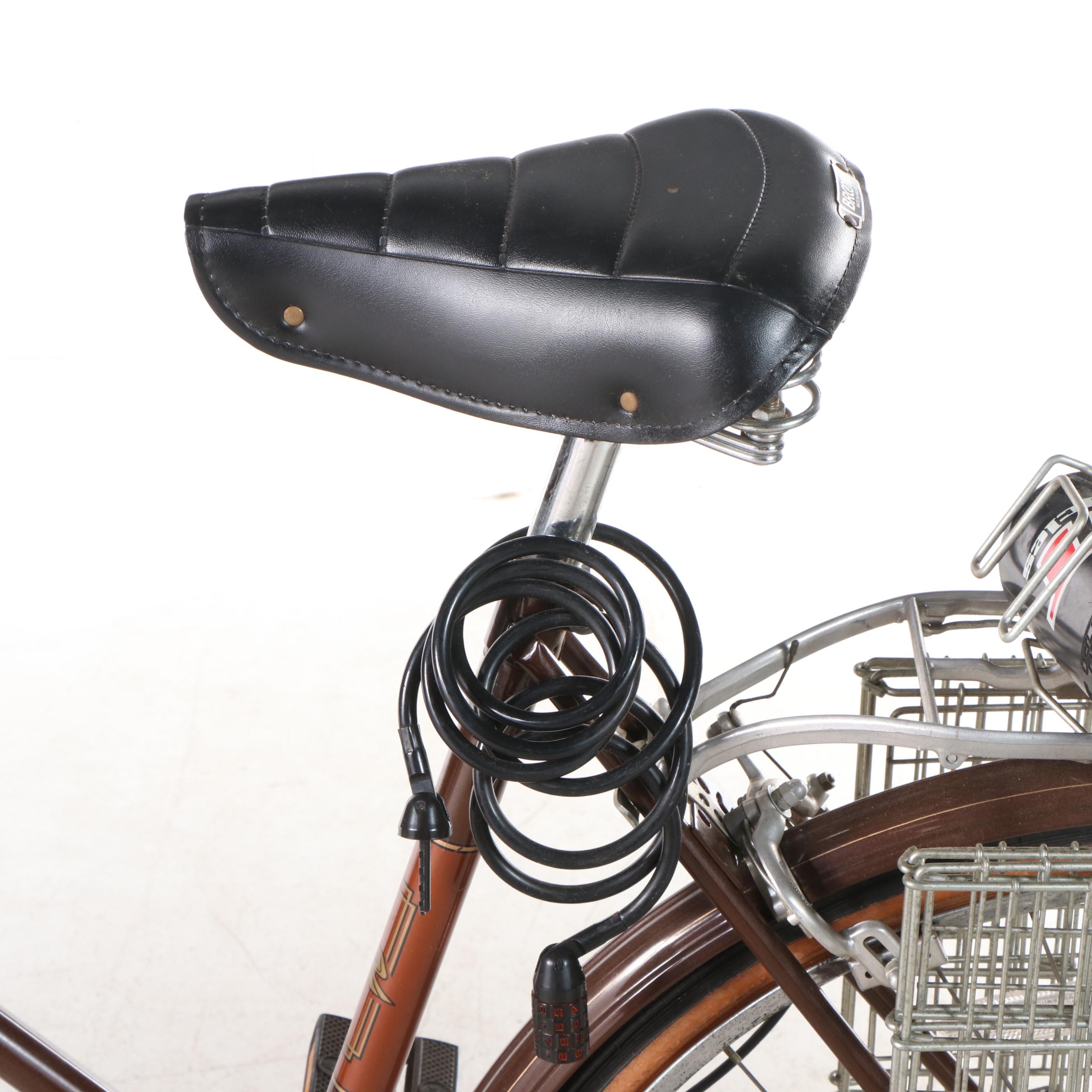 The Raleigh Cruiser Bicycle with Rack, Custom Seat, Vintage