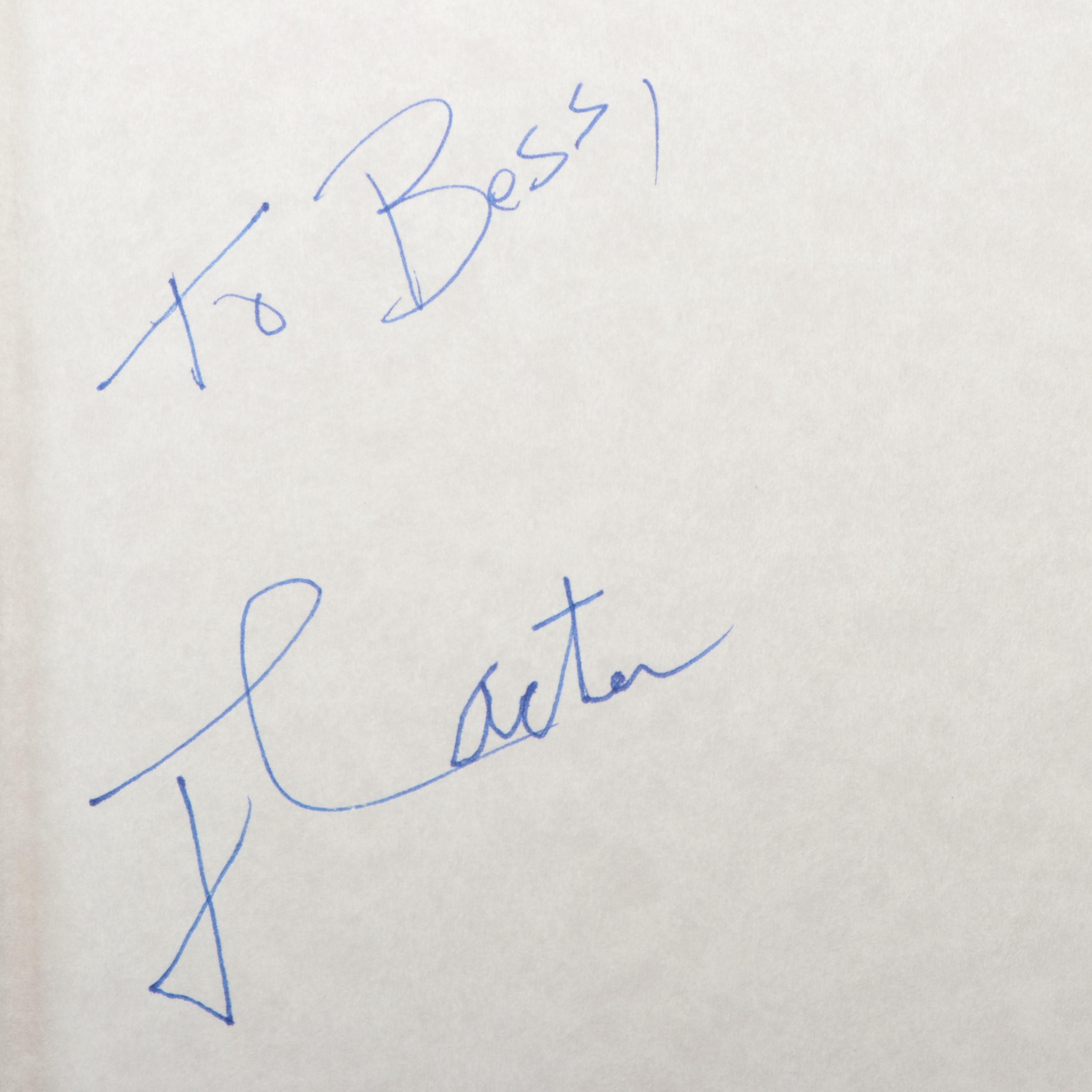 Signed First Edition "Living Faith" and "Sources of Strength" by Jimmy Carter