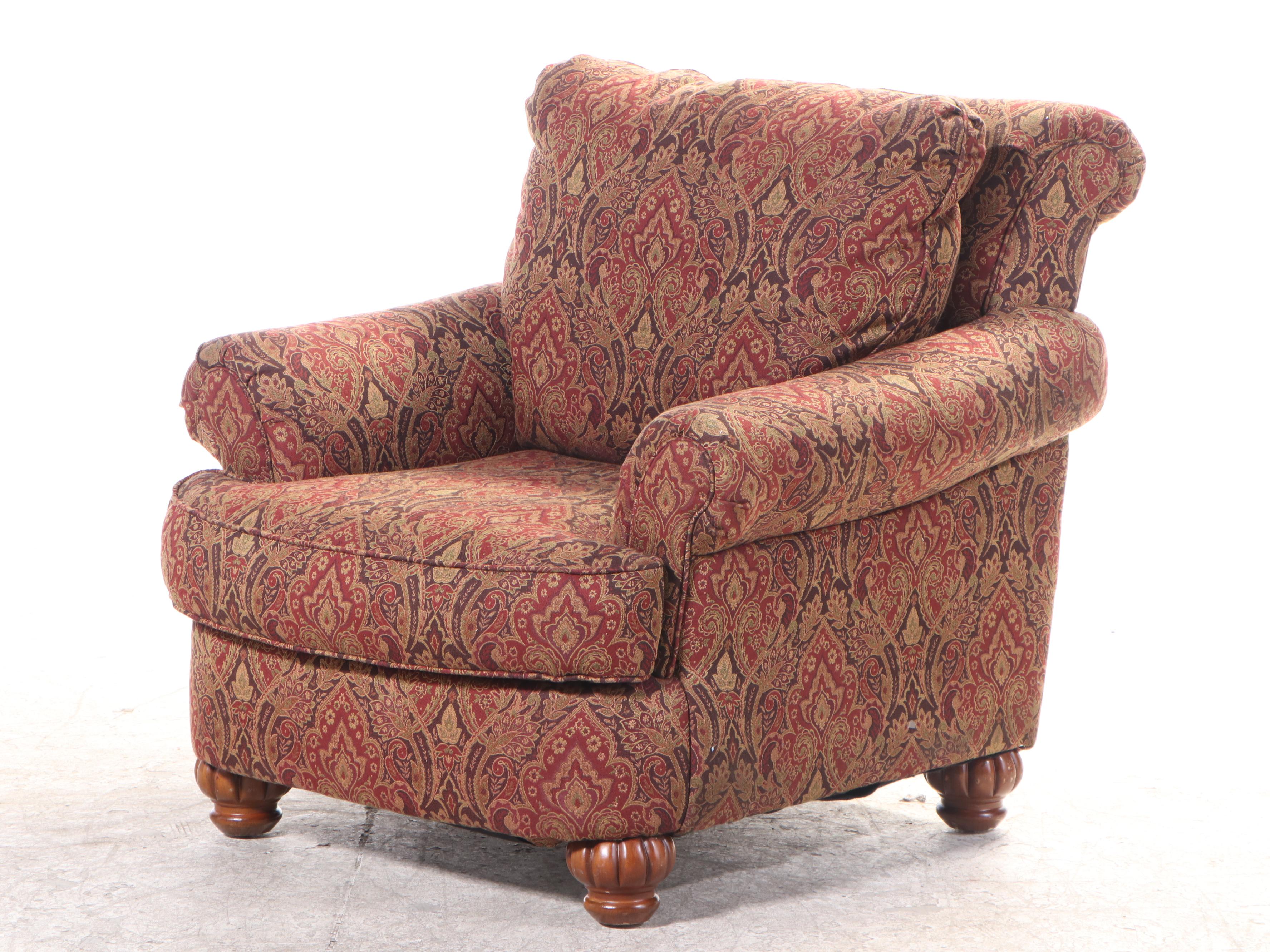 Ashley Furniture Paisley Upholstered Chair and Ottoman
