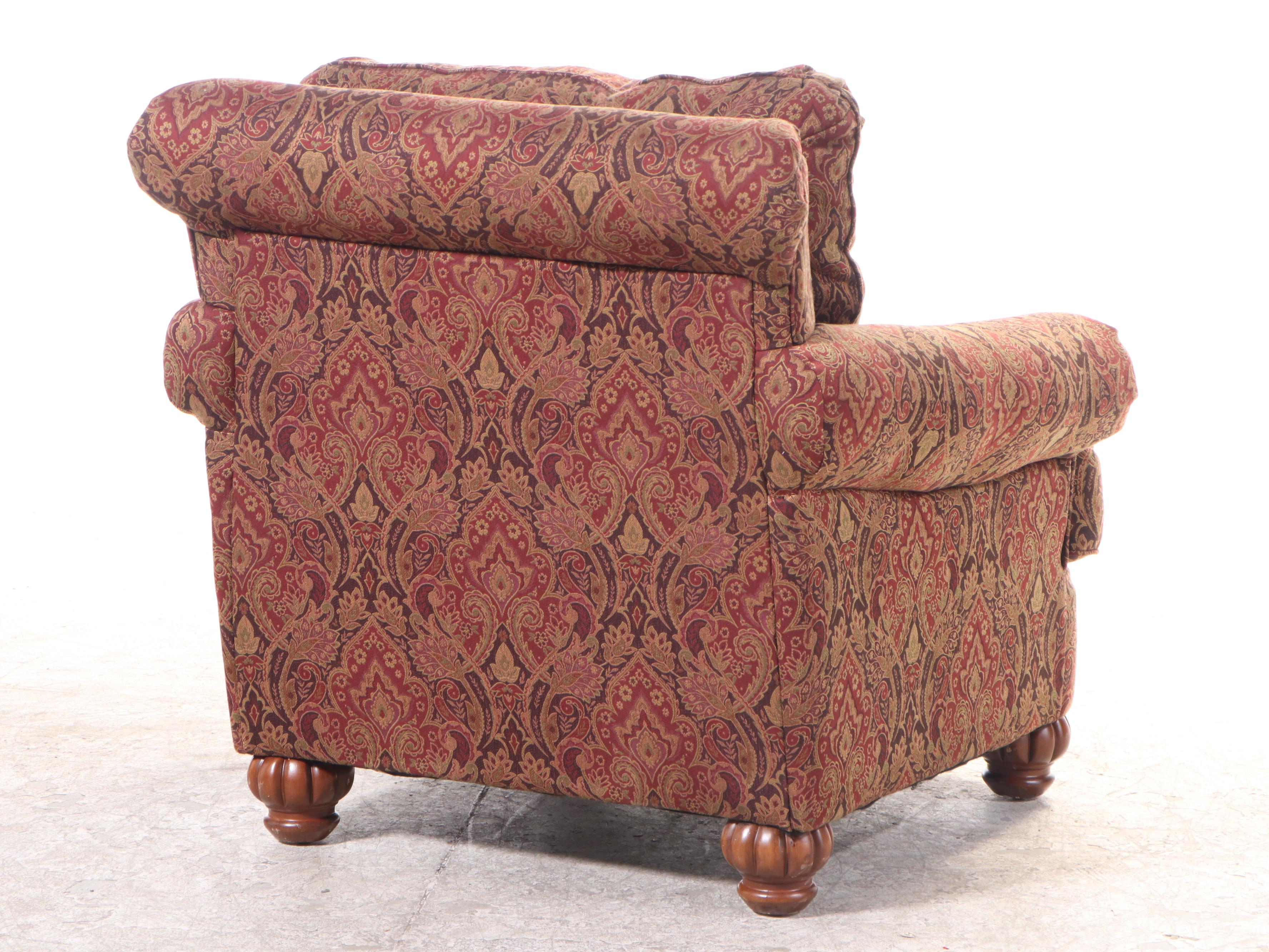Ashley Furniture Paisley Upholstered Chair and Ottoman