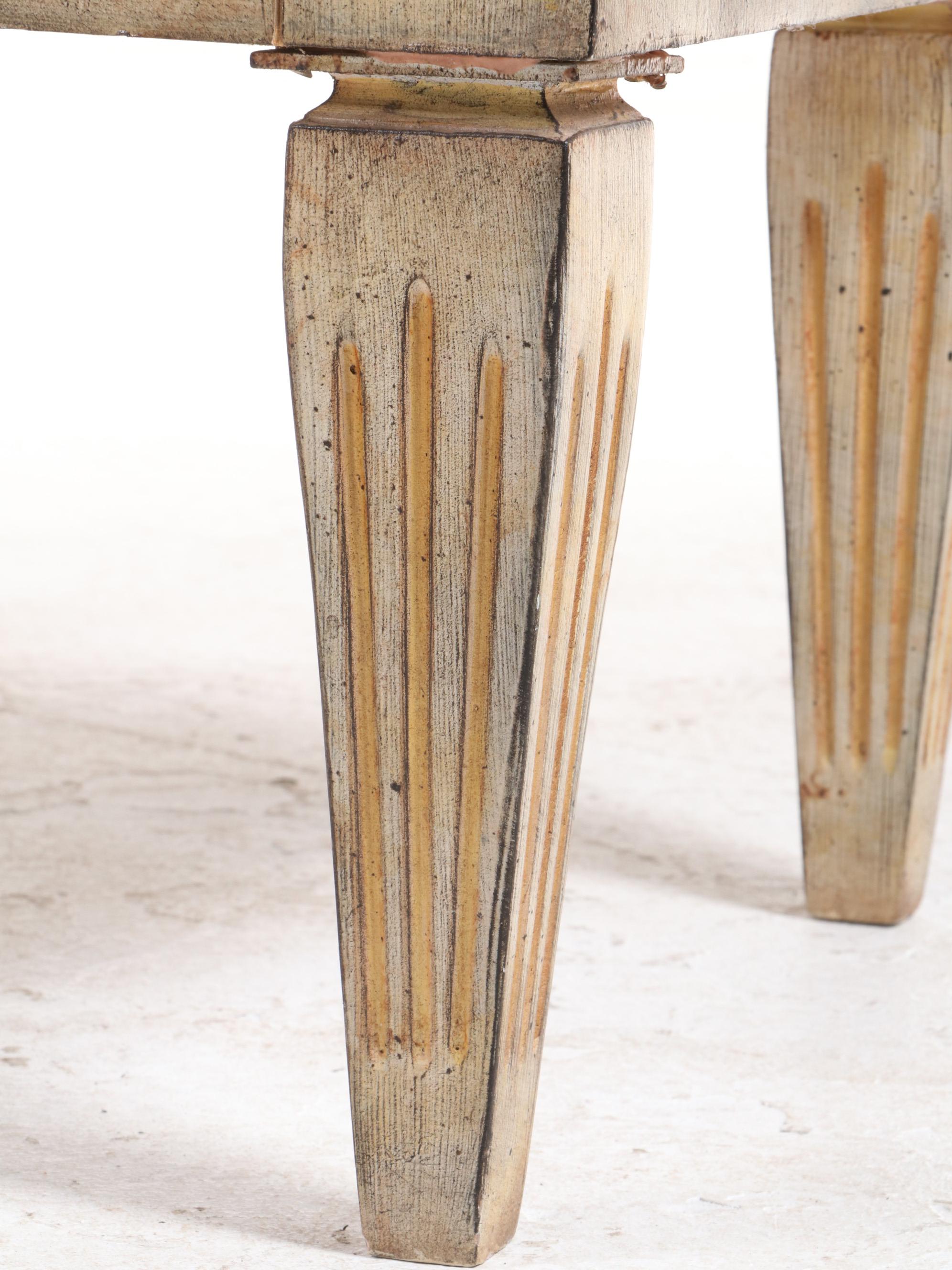 Robert Adam Style Paint Decorated Wooden Chest