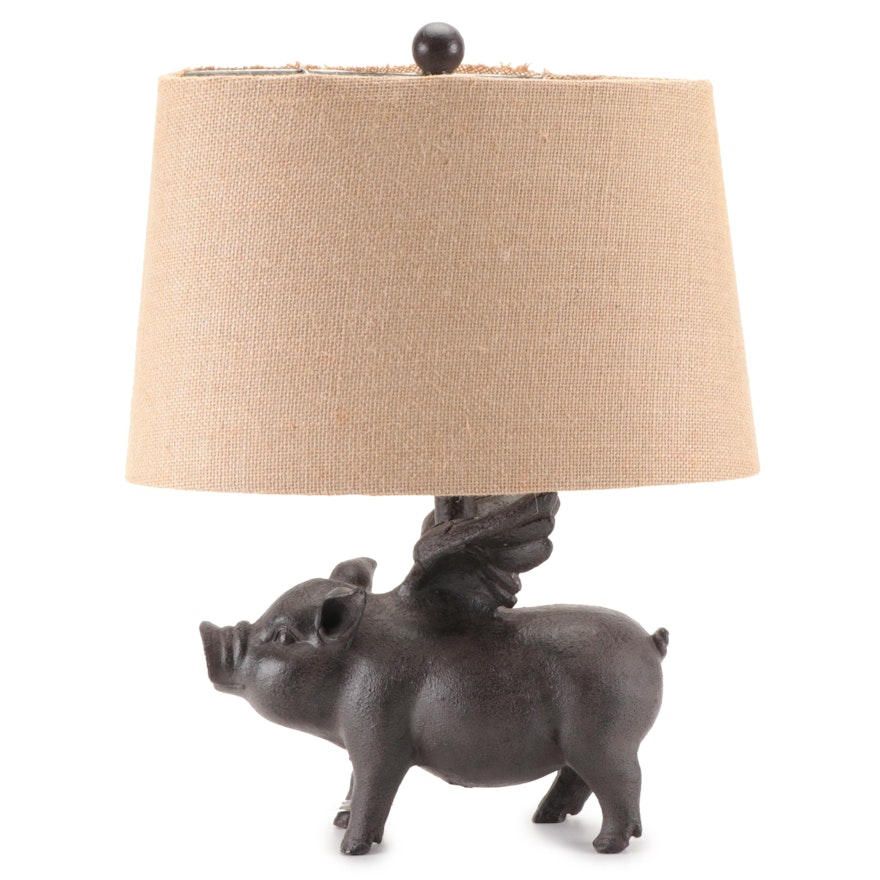 Crestview Collection "Hog's Fly" Cast Resin Table Lamp