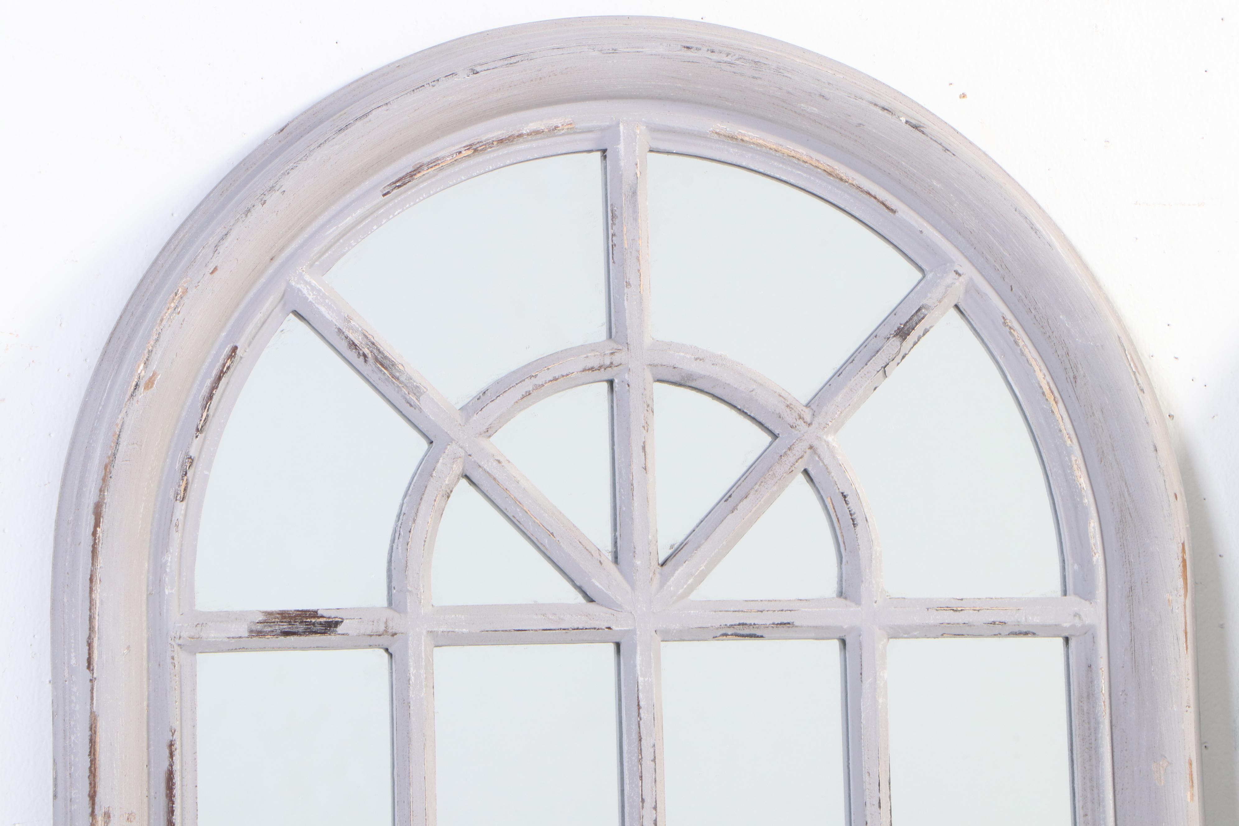 Pair of Sheffield Home Oversized Arch Top Leaner Mirrors