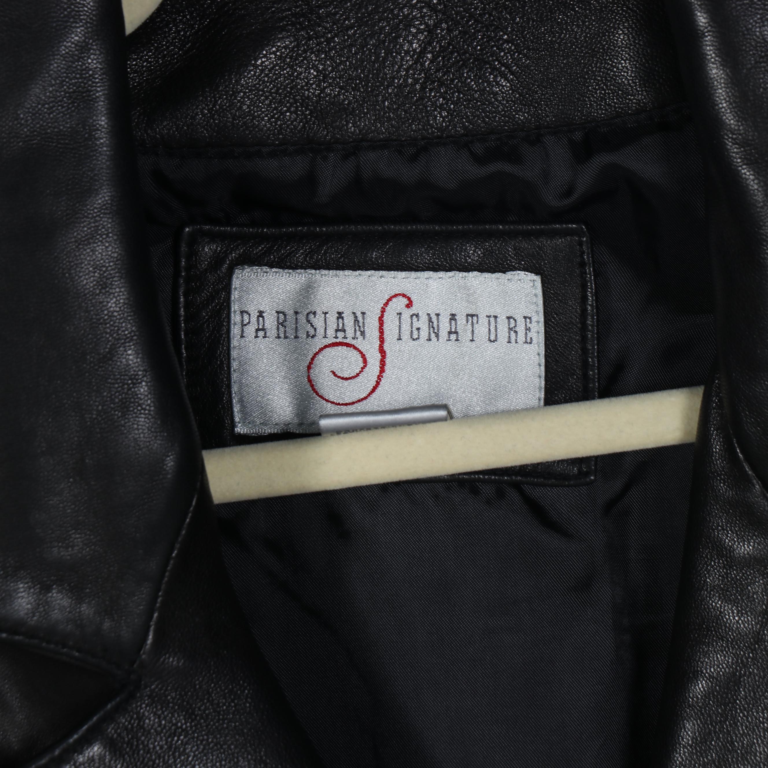 G-III Leather Trench Coat with Parisian Signature and Other Leather Coats