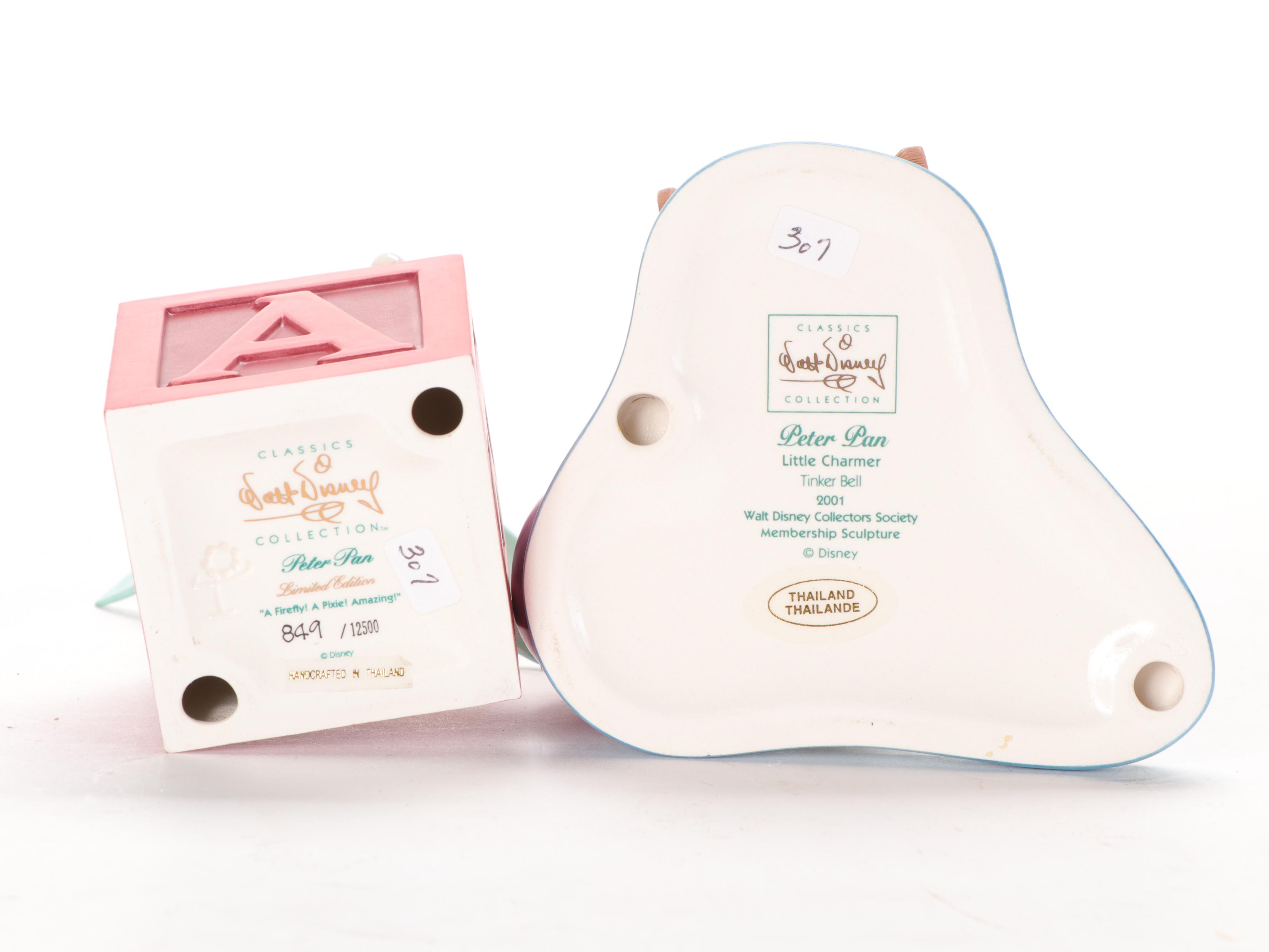 Walt Disney Classics "Peter Pan" and Other Porcelain Figurines