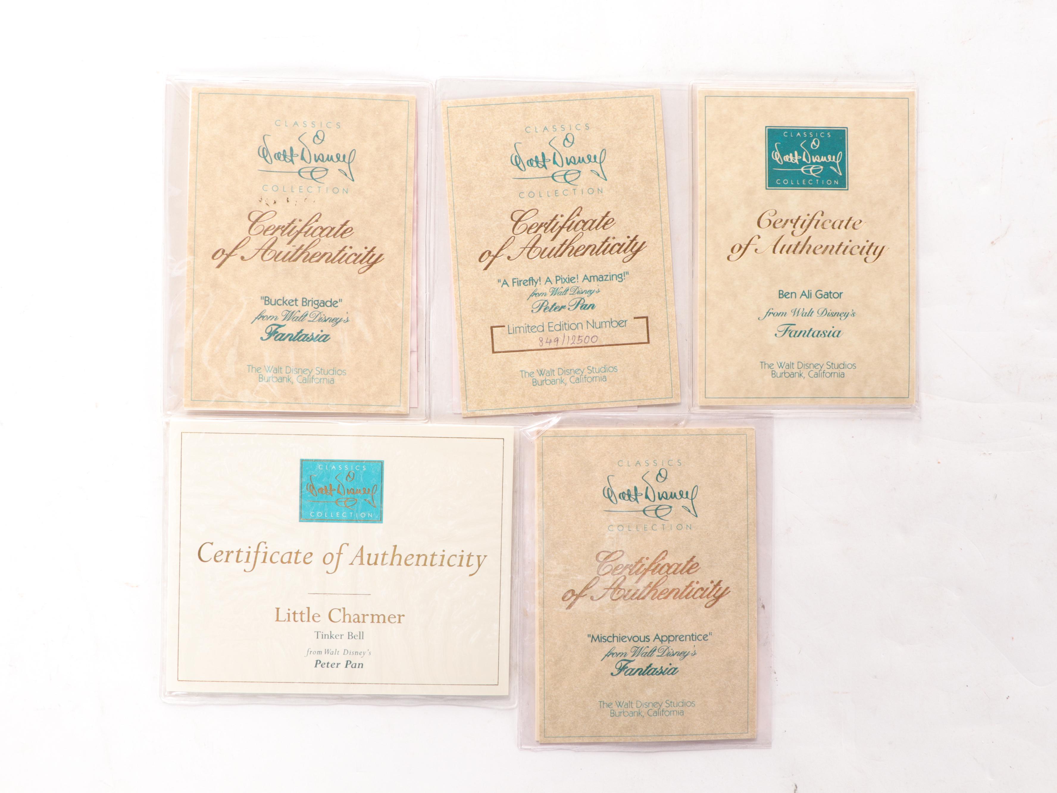 Walt Disney Classics "Peter Pan" and Other Porcelain Figurines