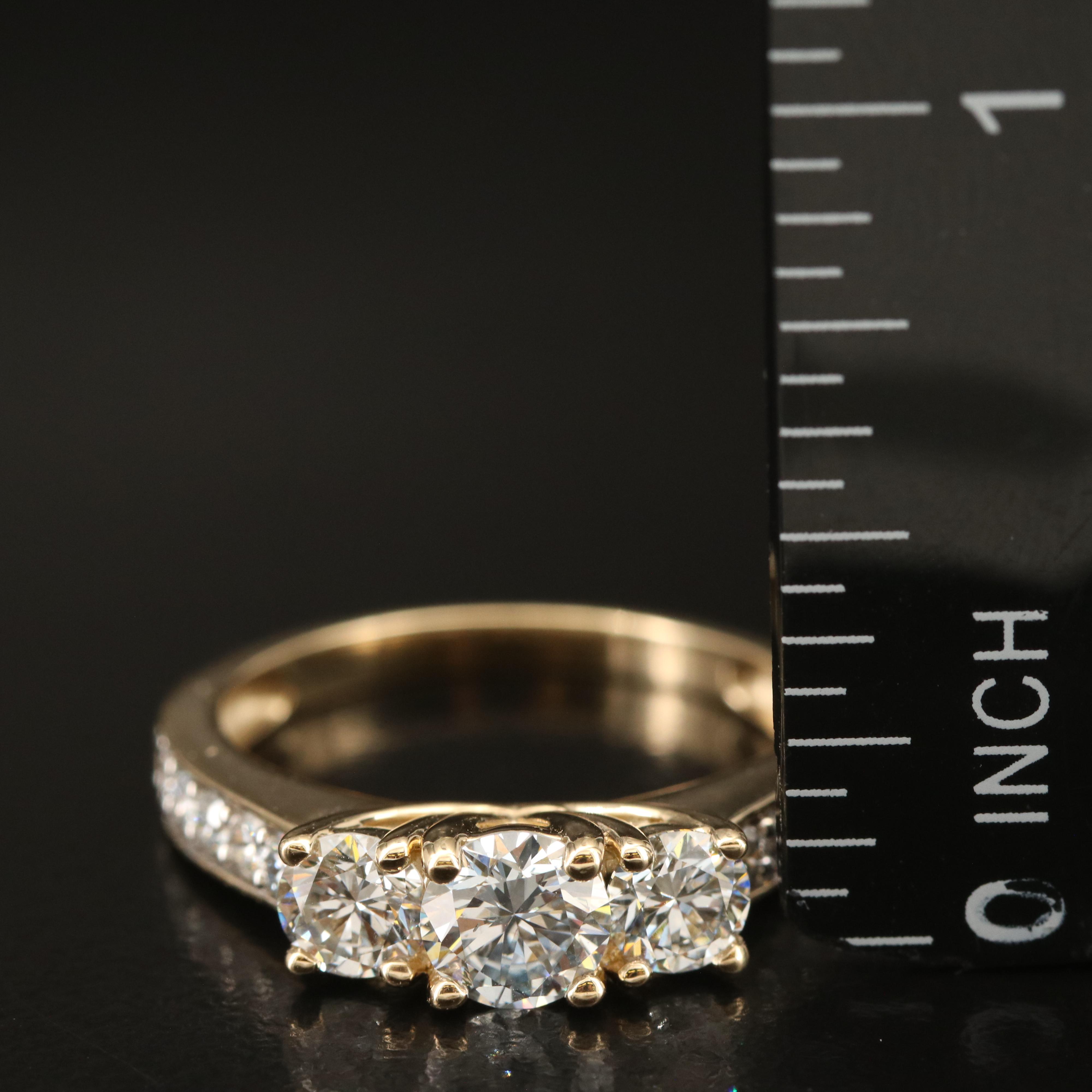 14K 1.59 CTW Lab Grown Diamond Ring