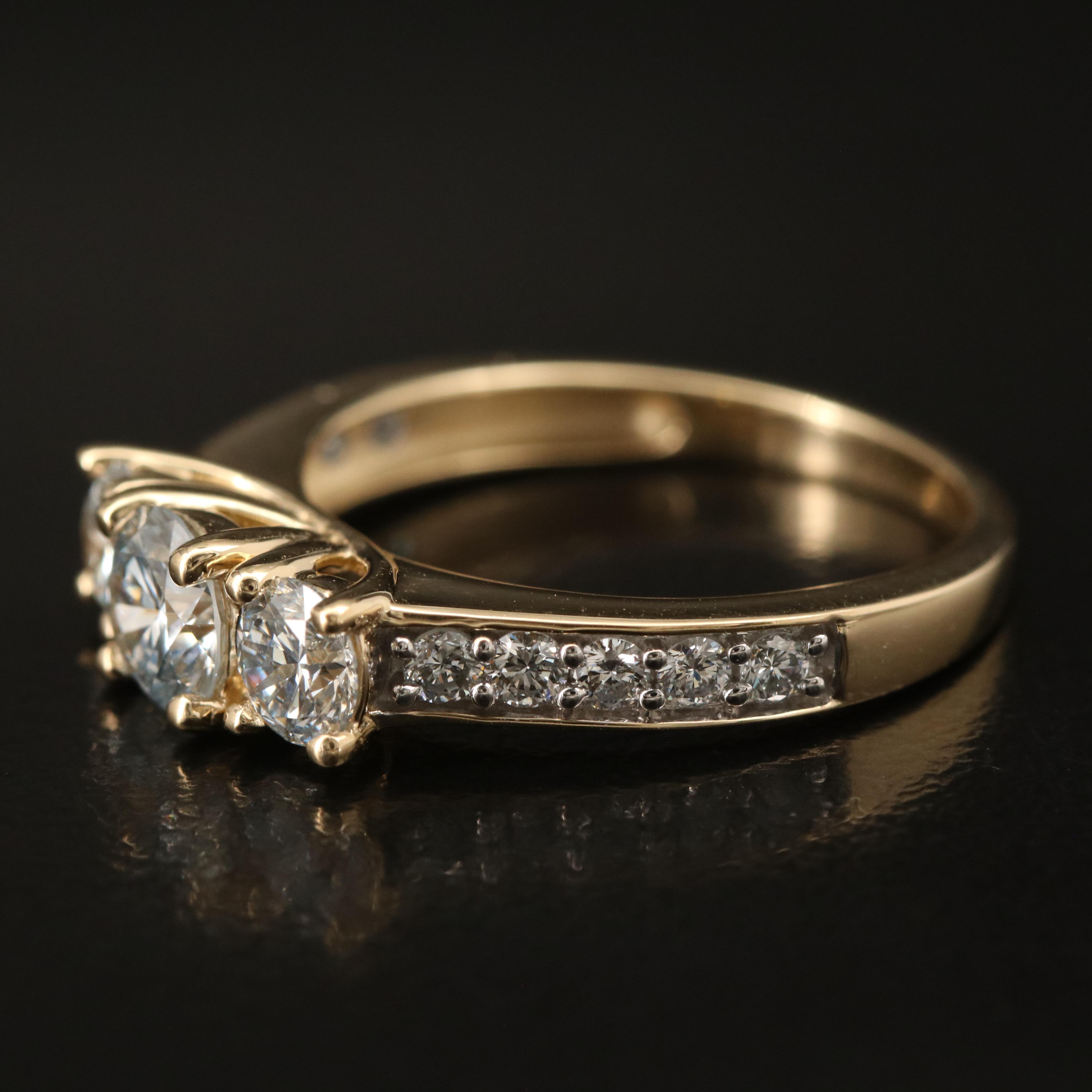 14K 1.59 CTW Lab Grown Diamond Ring