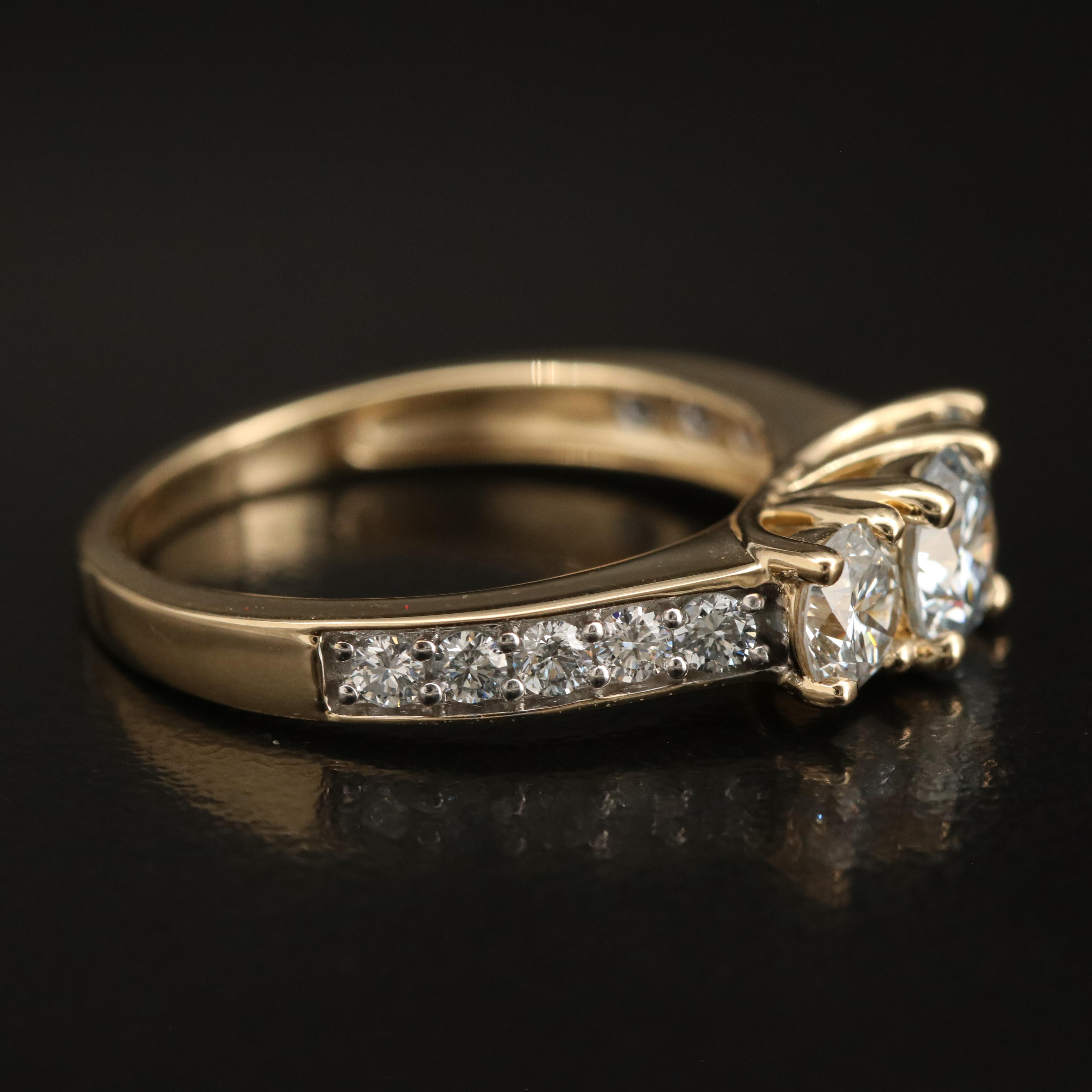 14K 1.59 CTW Lab Grown Diamond Ring
