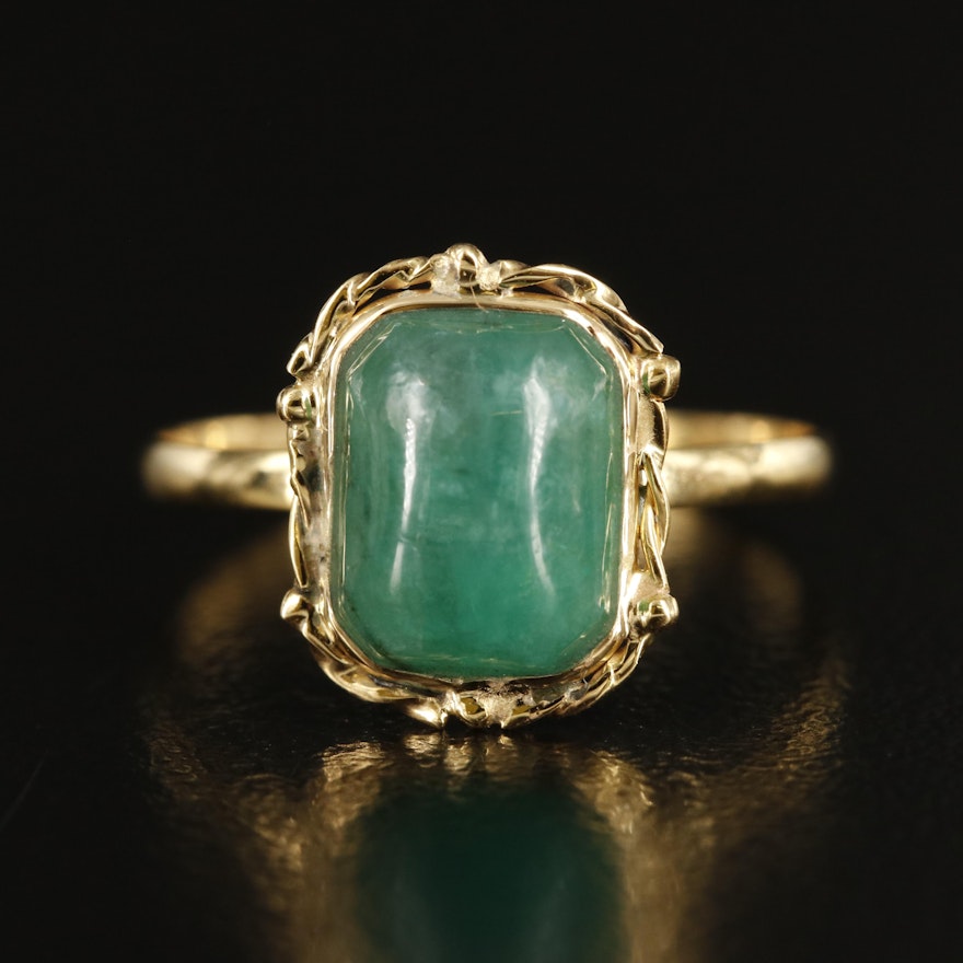 14K Emerald Ring