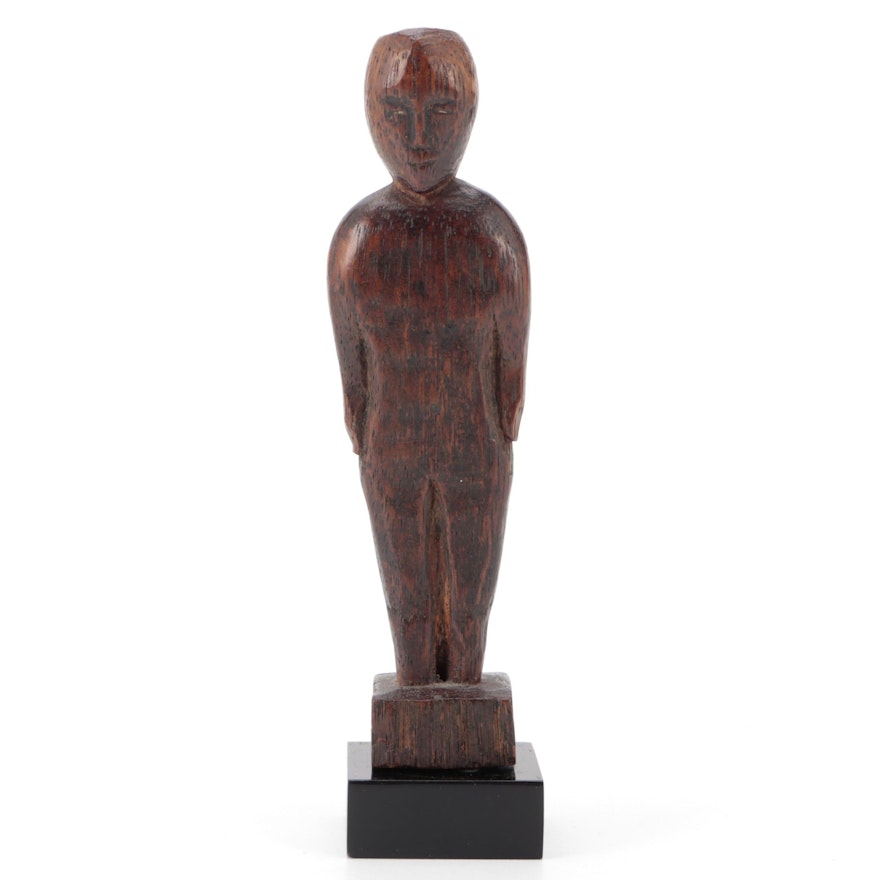 Carved Wood Tribal Figure, Probably Timor, Indonesia