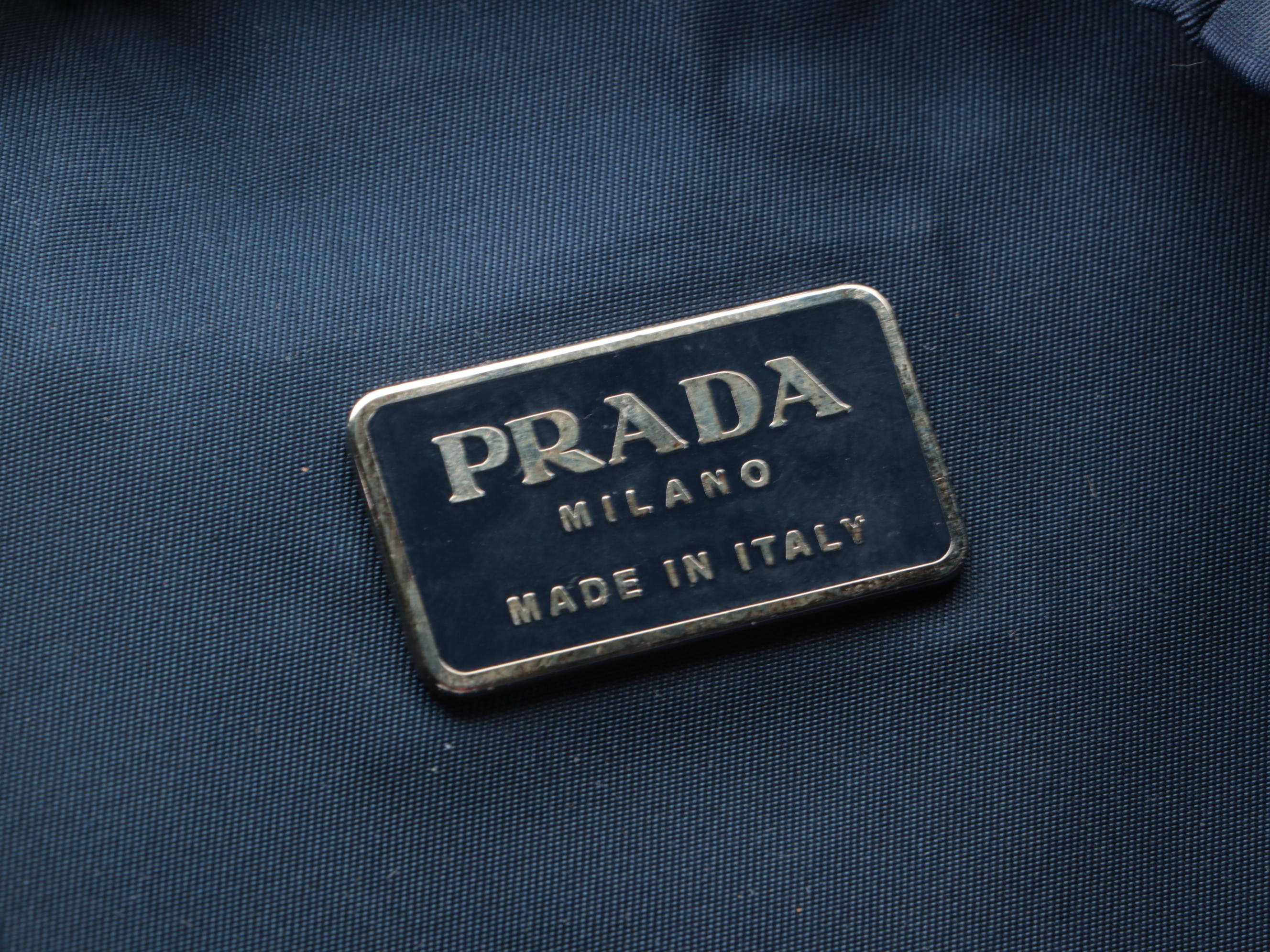 Prada Small Backpack in Baltico Tessuto Nylon with Black Trim